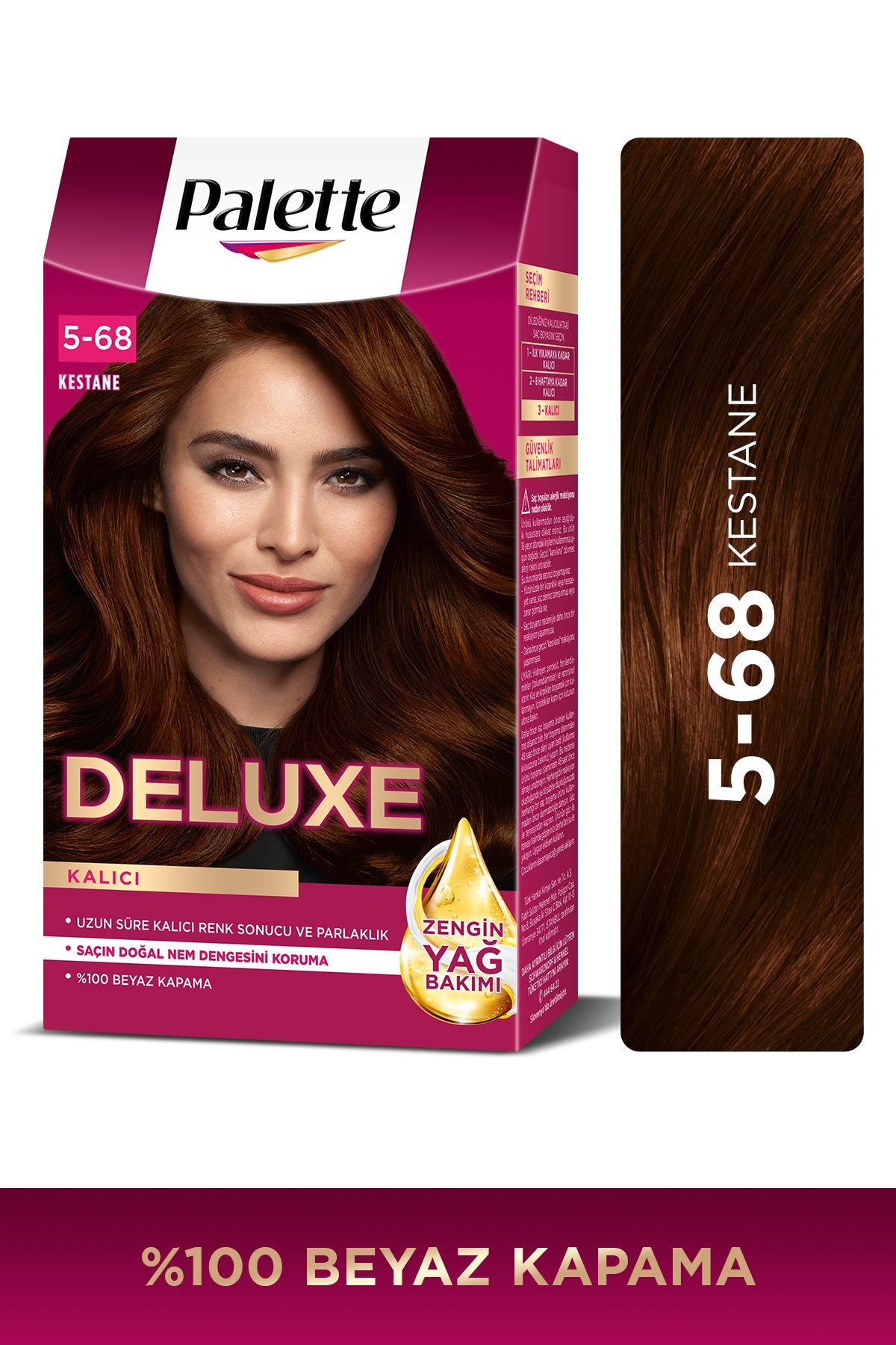 Palette Deluxe Saç Boyası Yoğun Renkler 5-68 Kestane