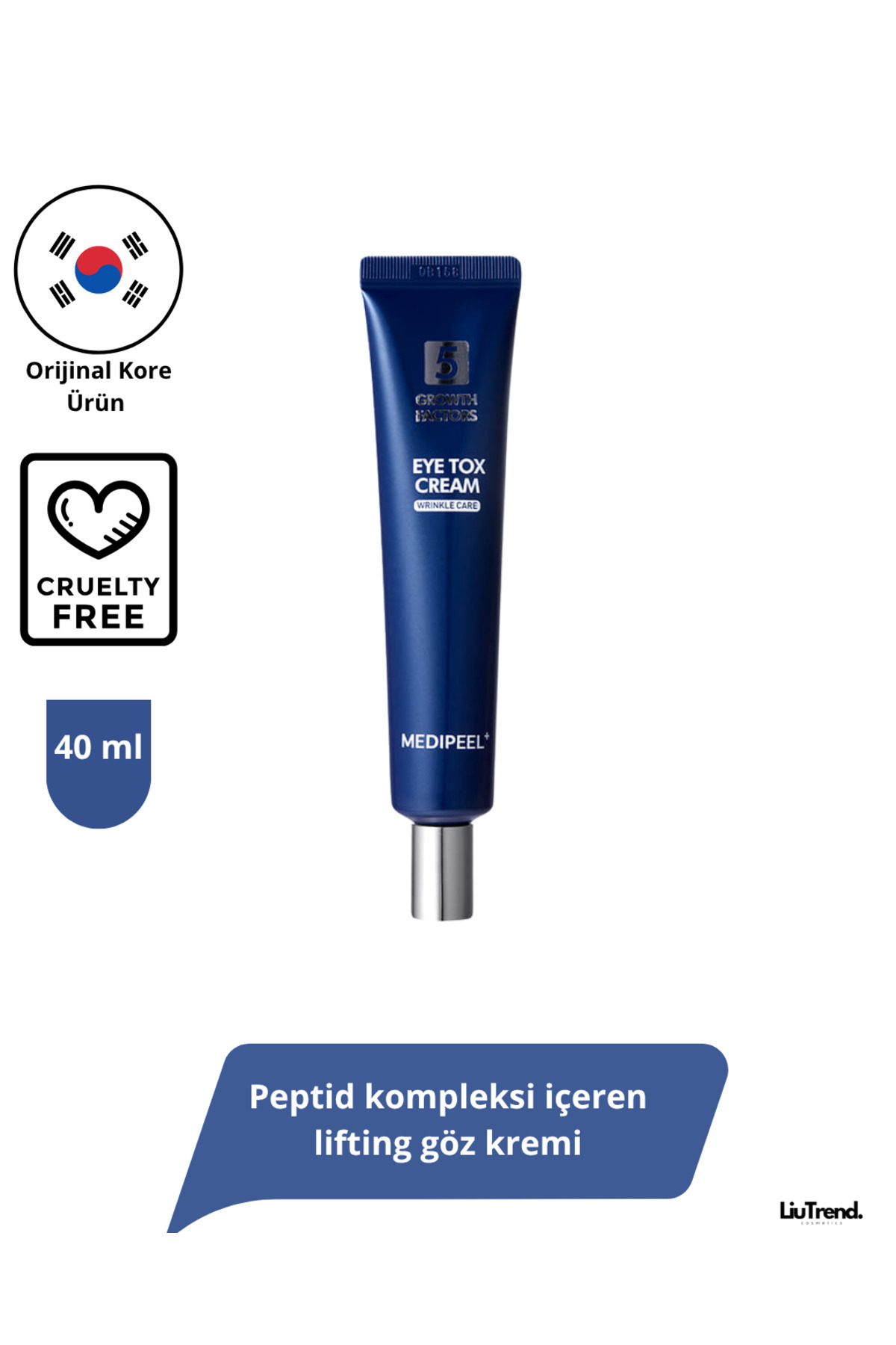 Medipeel 5 Eye Tox Cream 40 ml Peptid kompleksi içeren lifting göz kremi