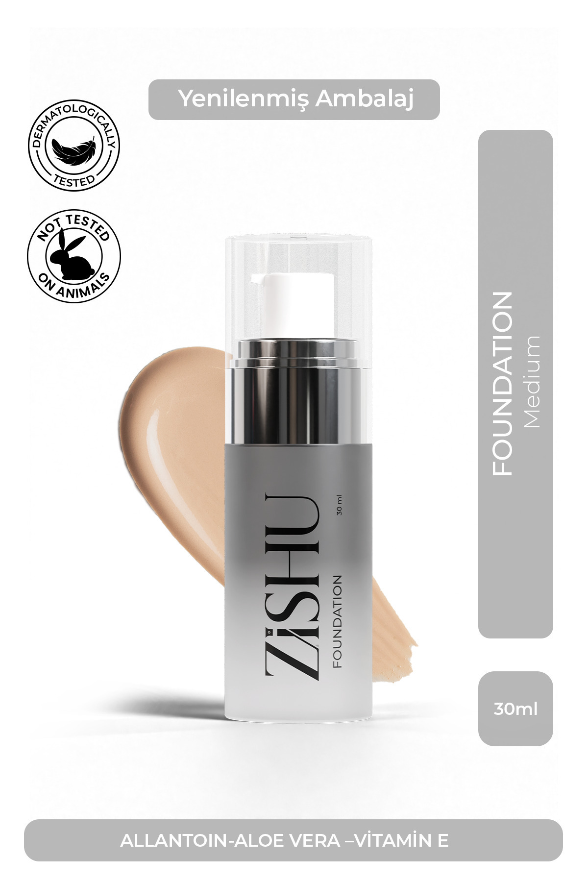ZİSHU Fondöten Medium – Akne Eğilimli Ciltler İçin 30 ml