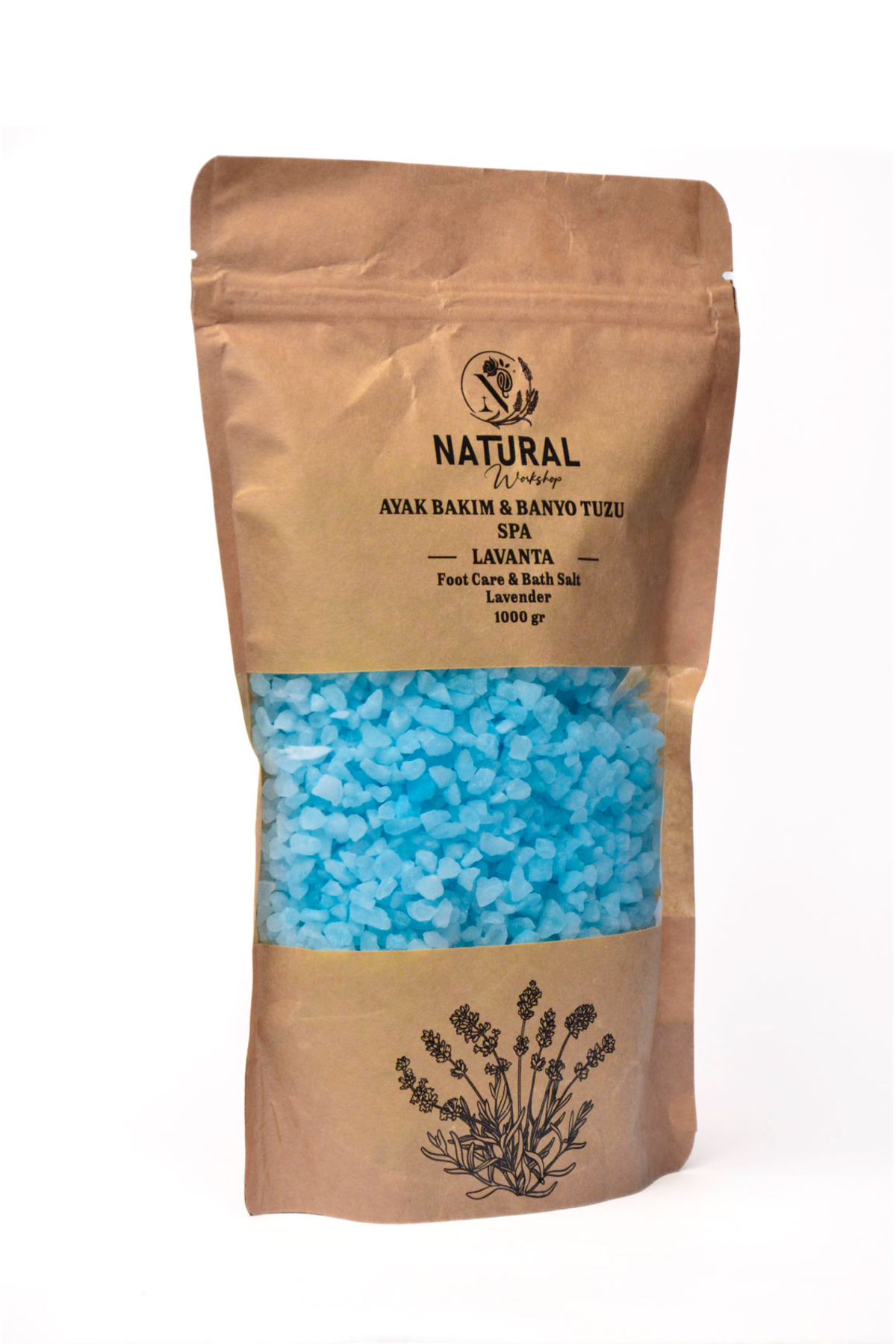 Gülsarayı NATURAL AYAK BAKIM VE BANYO TUZU LAVANTA 1000 GR