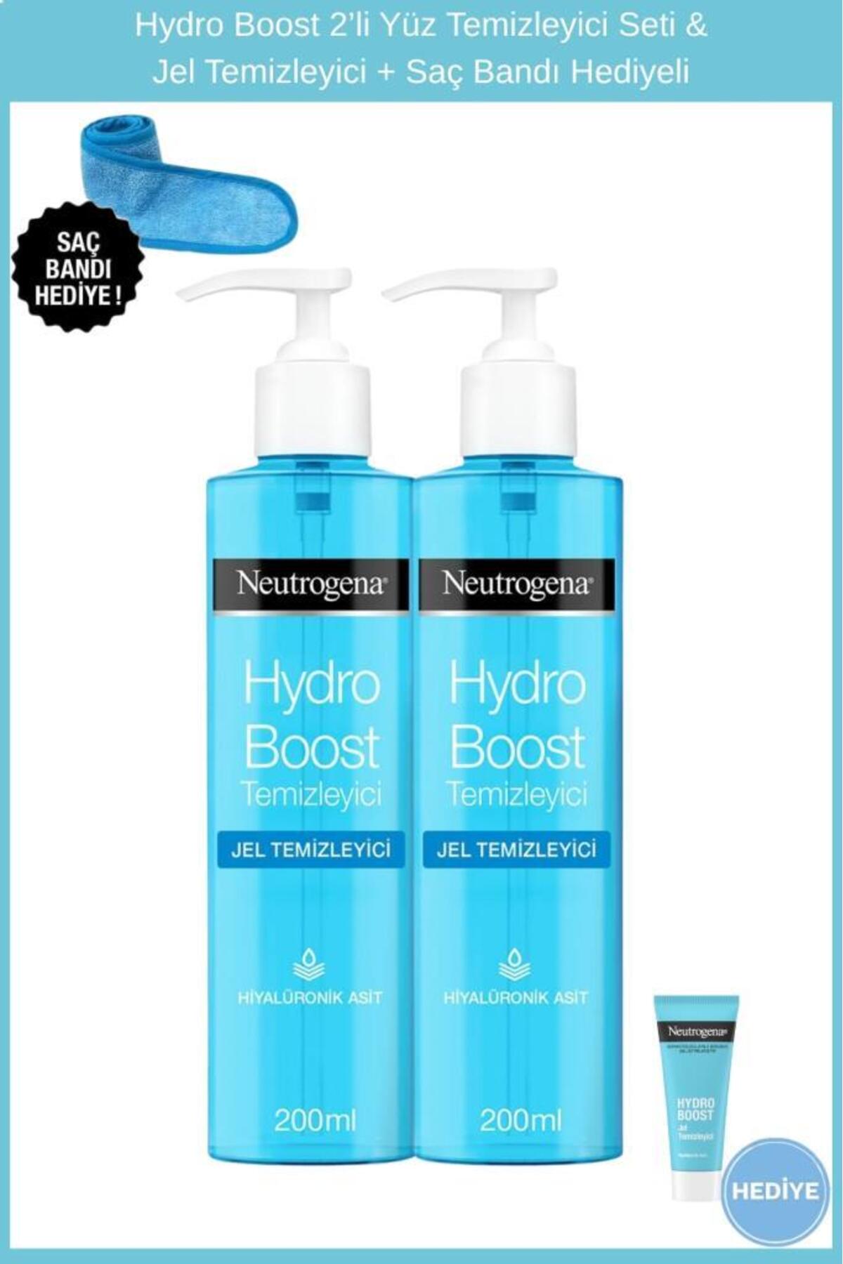 Neutrogena Hydro Boost 2’li Yüz Temizleyici Seti & Jel Temizleyici + Saç Bandı Hediyeli