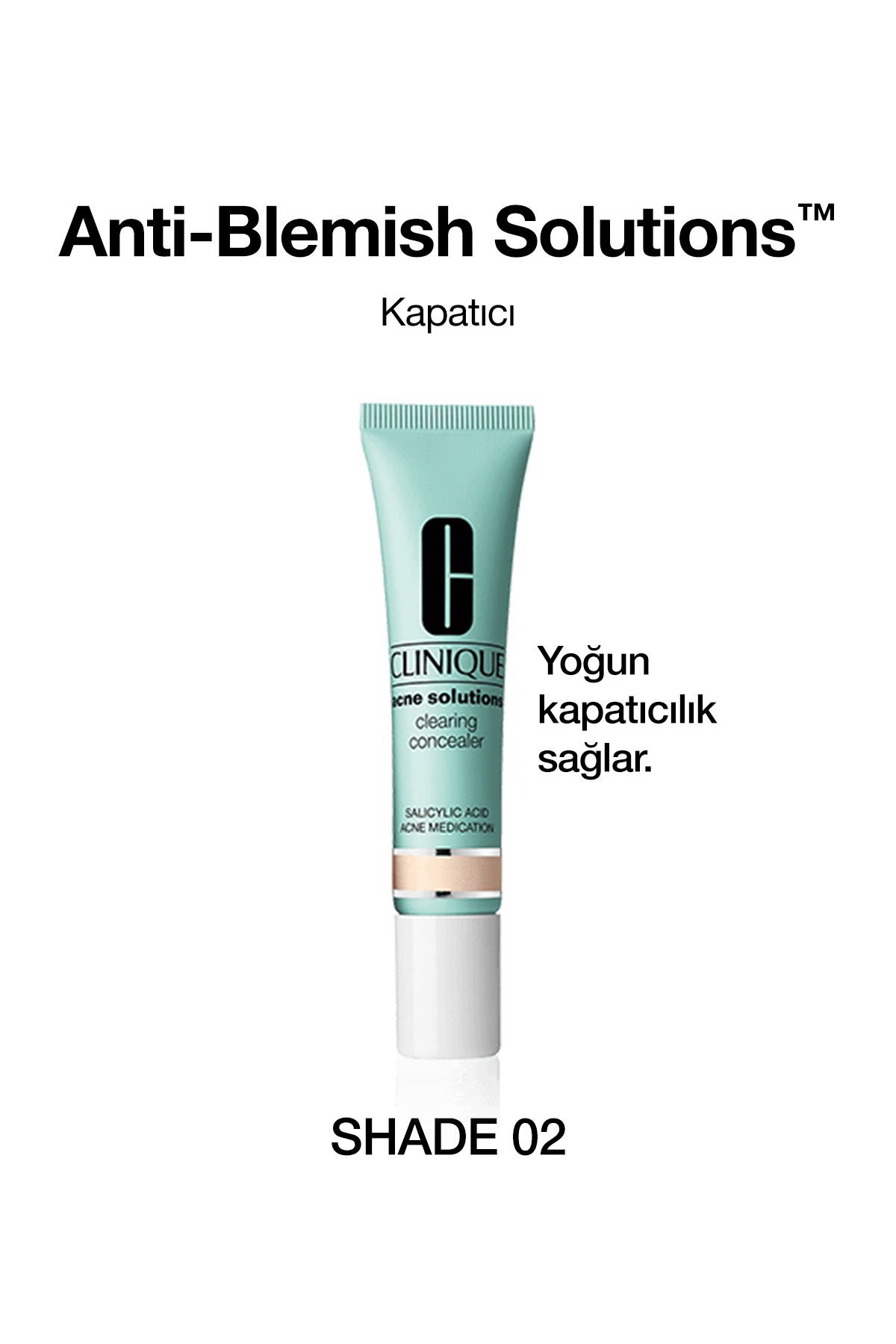 Clinique Anti-Blemish Solutions™ Yağlı ve Eğilimli Ciltler İçin Kapatıcı - Shade 02 - 10ml