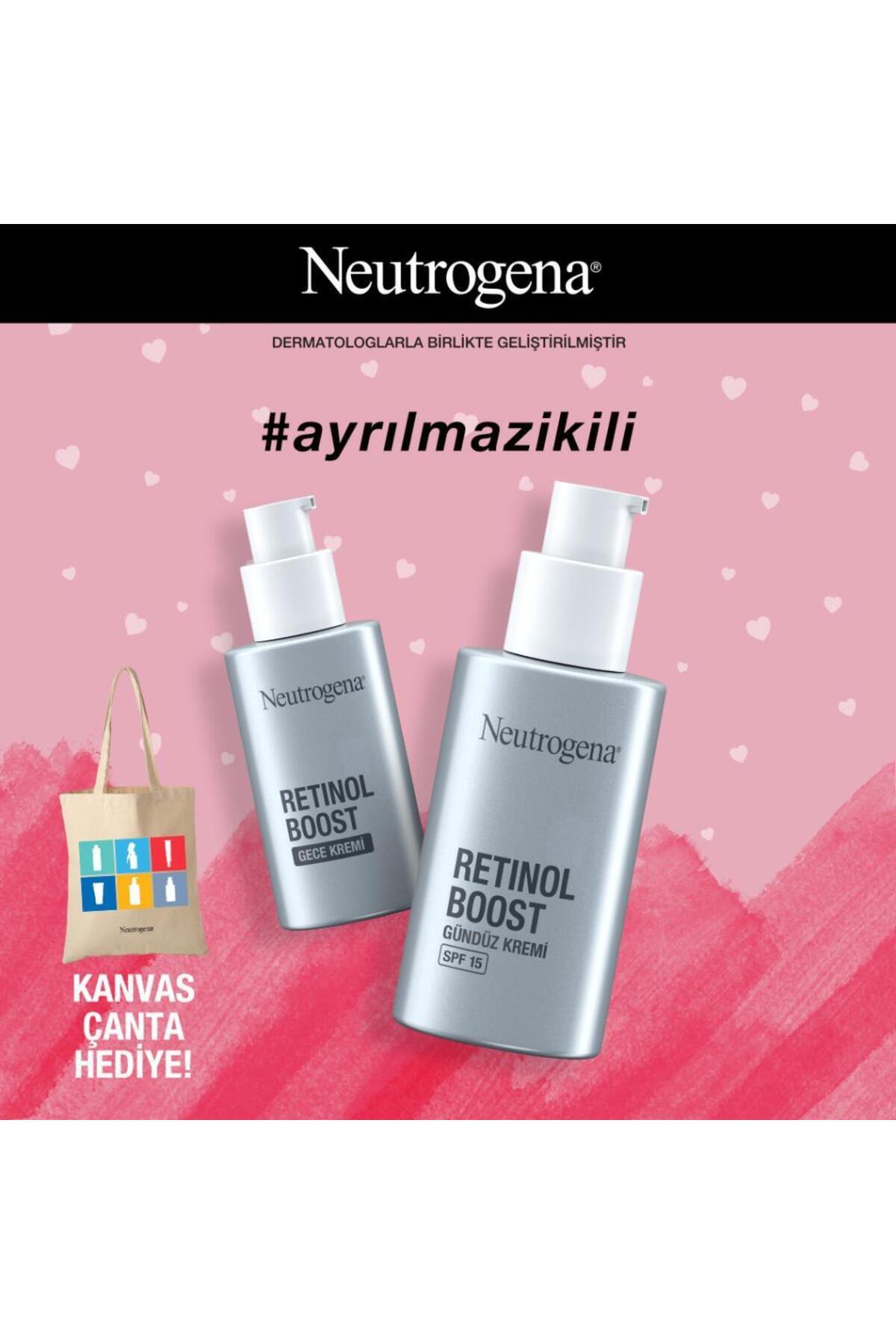 Neutrogena Retinol Boost Kırışıklık Karşıtı Gündüz Kremi Antiaging + Retinol Boost Gece Kremi Çanta Hediyeli