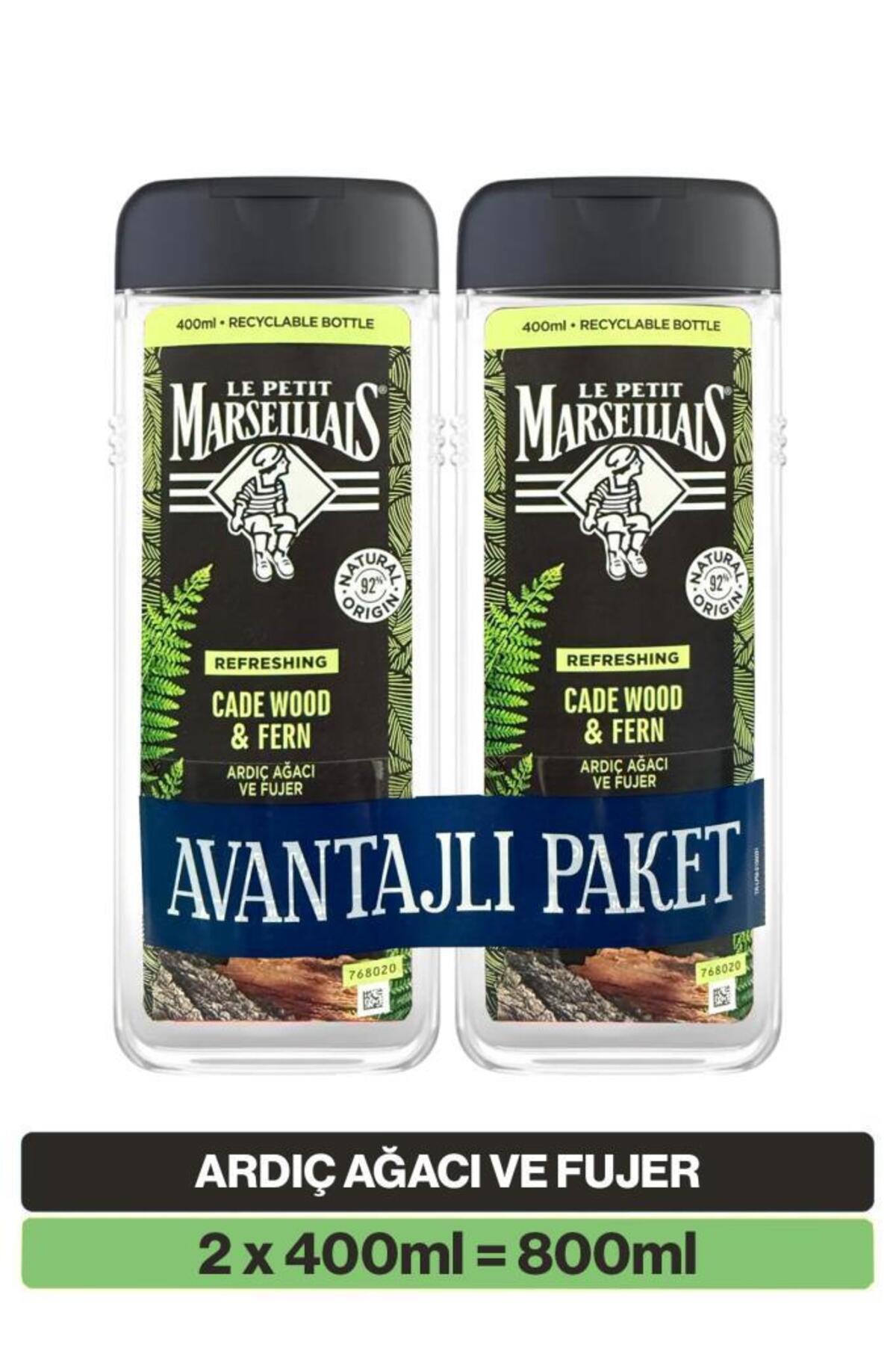 Le Petit Marseillais Ardıç Ağacı ve Füjer Men Duş Jeli 400 ml x2
