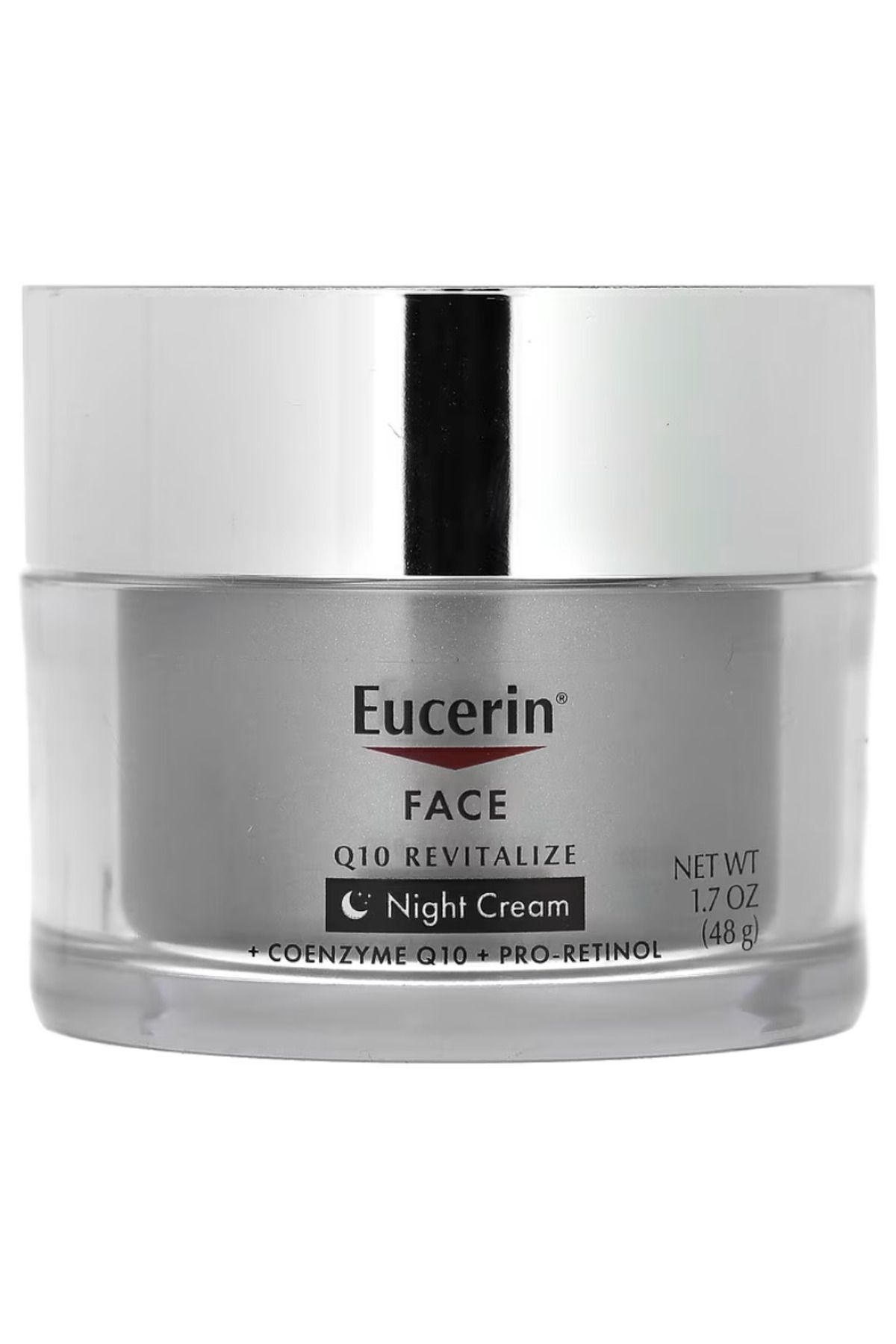 Eucerin Q10 Anti-Wrinkle Night Cream + Pro-Retinol, Facial Cream for Sensitive Skin 1.7 fl oz (48 g)