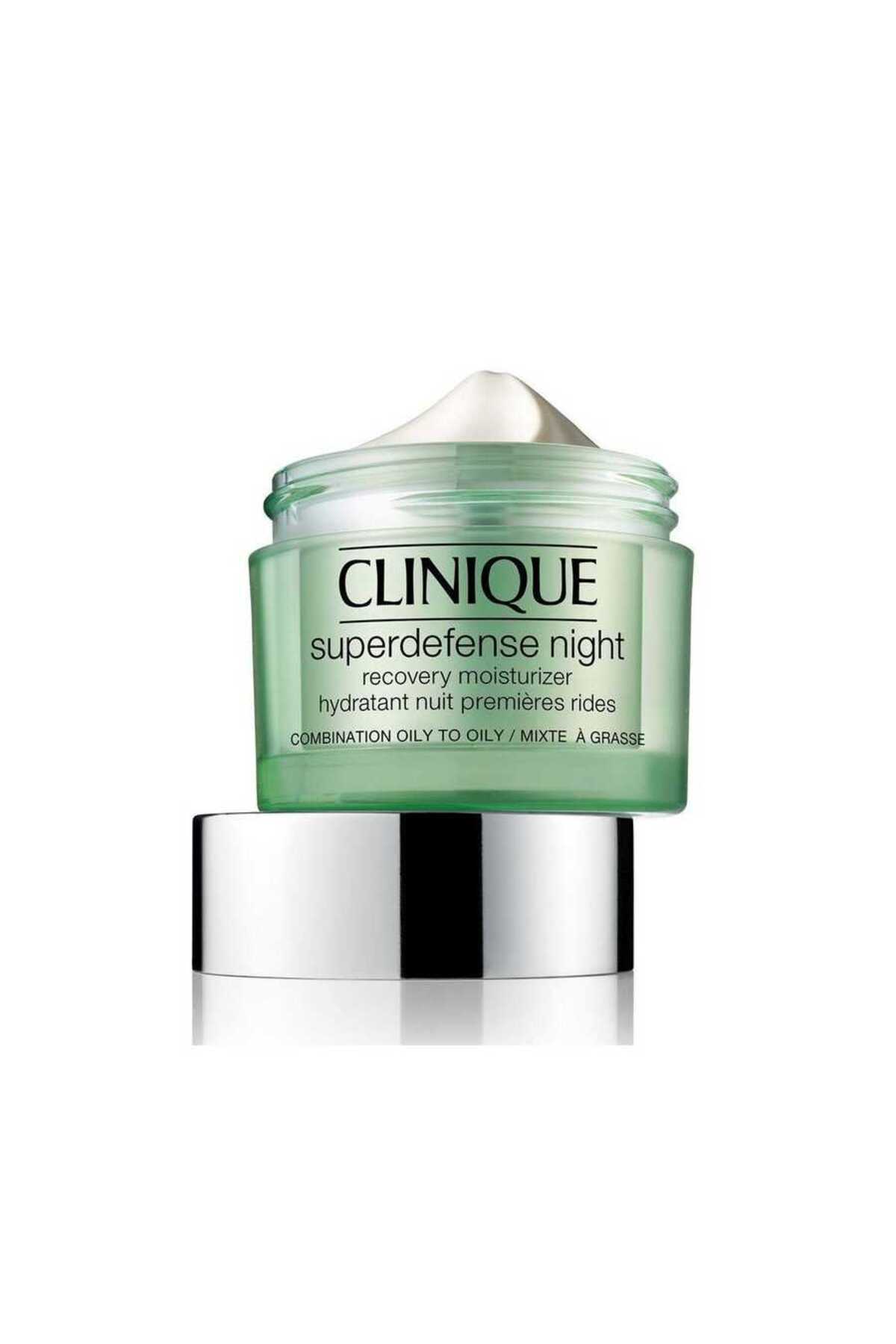 Clinique Yağlı Ciltler Için Yaşlanma Karşıtı Gece Kremi - Superdefense™ Night Recovery Moisturizer 50 ml