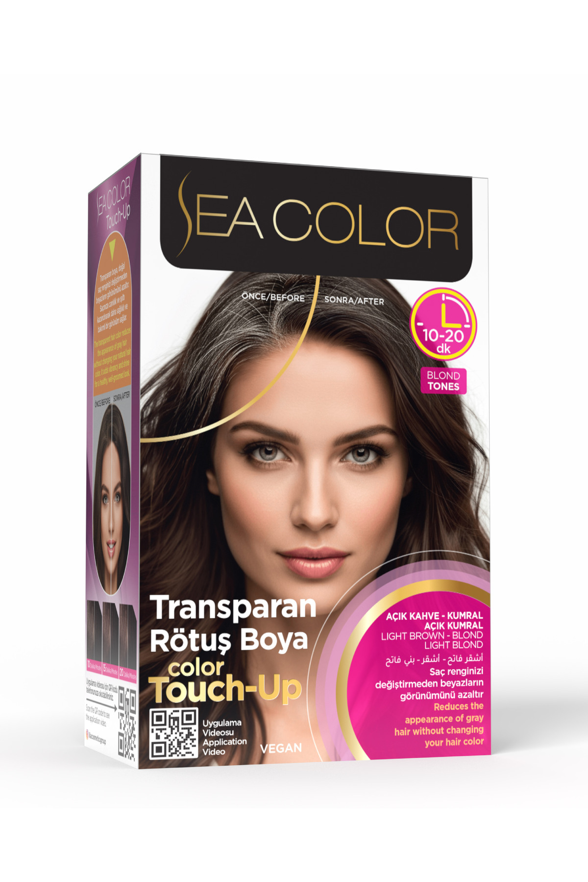 Sea Color Transparan Rötuş Set Saç Boyası Açık Kahve- Kumral- Açık Kumral