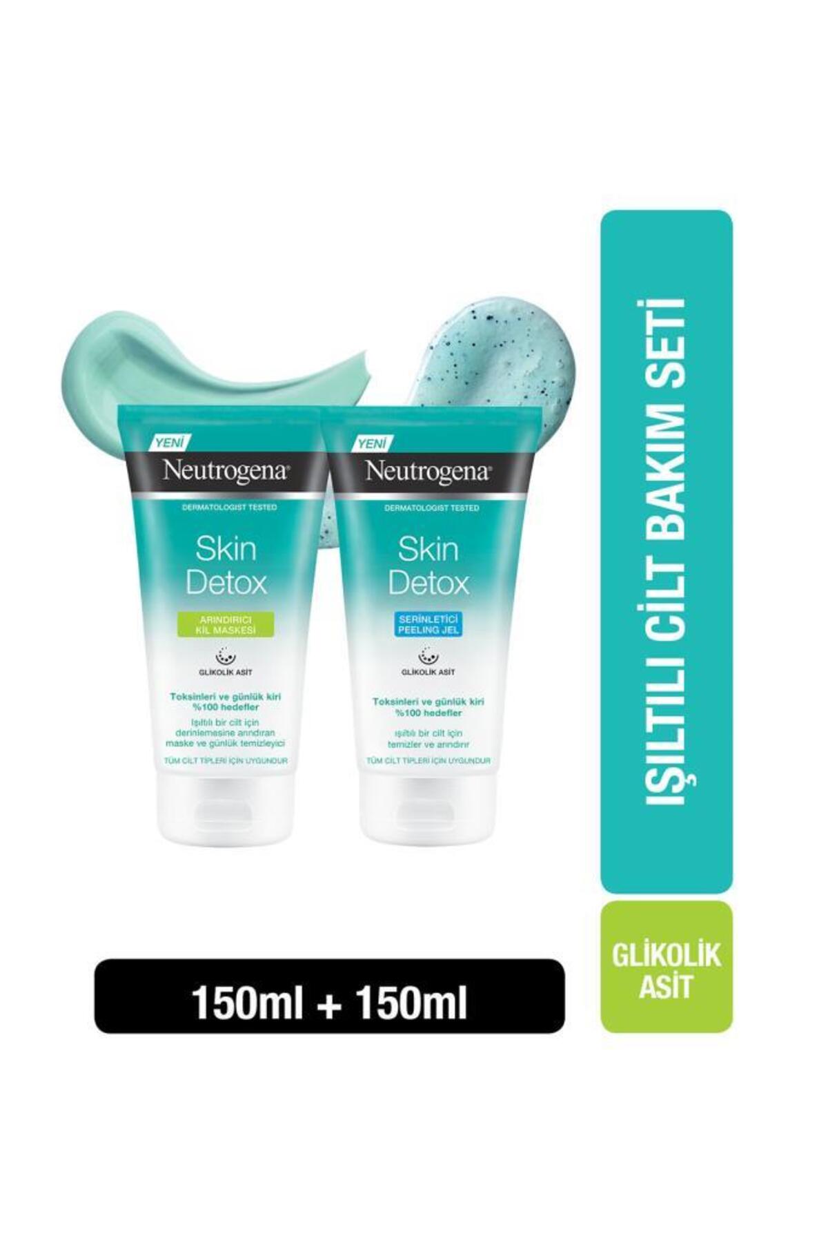 Neutrogena Skin Detox Arındırıcı Kil Maskesi 150 Ml + Serinletici Peeling Jel 150 Ml