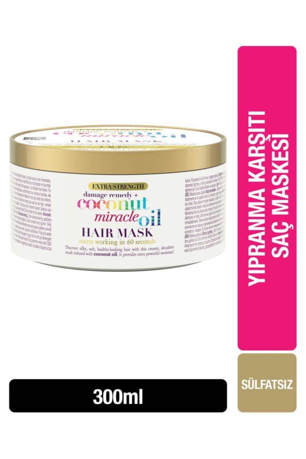 OGX Coconut Miracle Oil Yıpranma Karşıtı Sülfatsız Saç Maskesi 300 ml