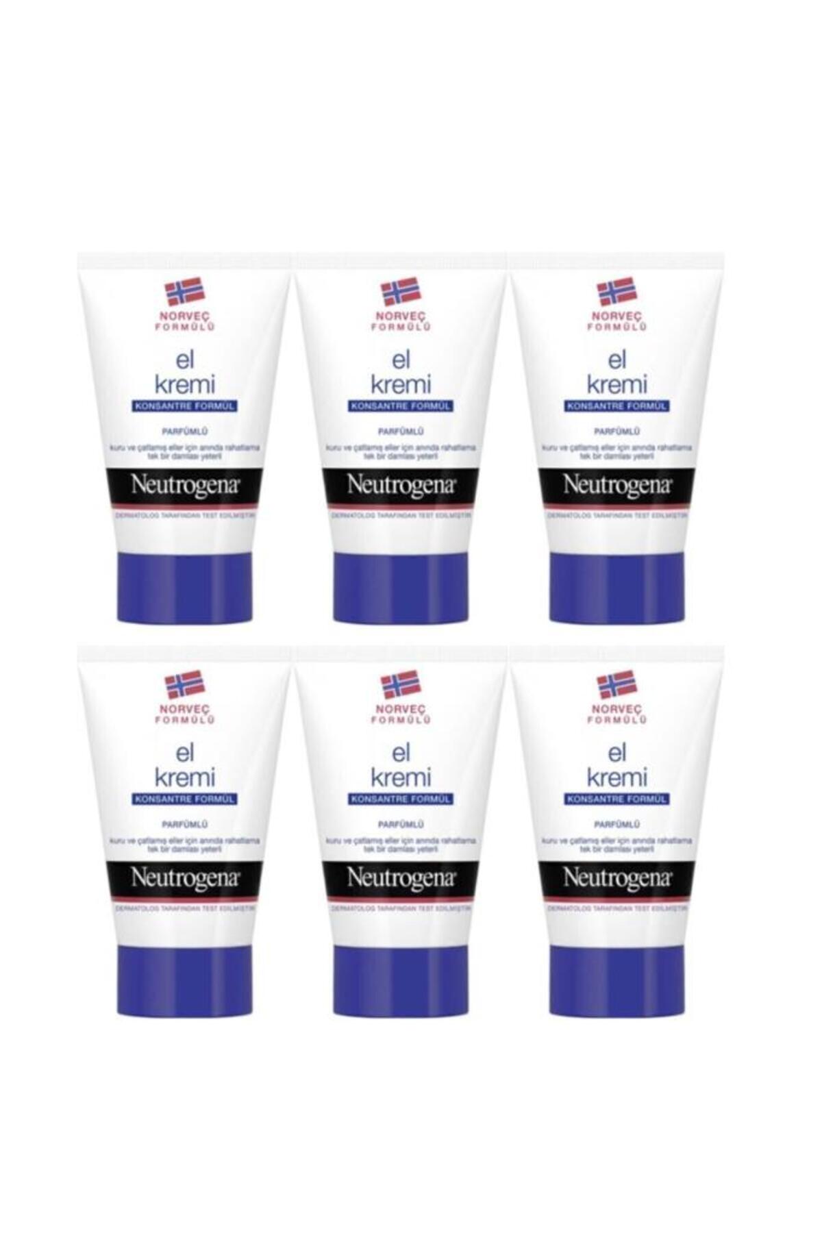 Neutrogena Norveç Formülü Parfümlü El Kremi 50 ml x6