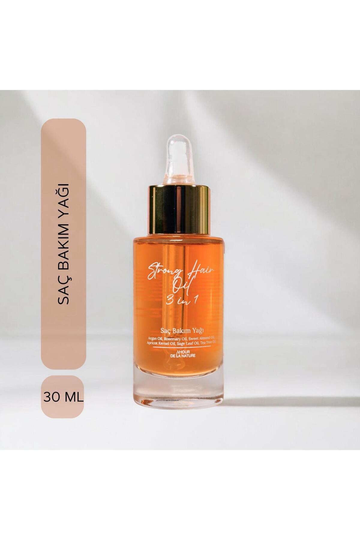 AMOUR DE LA NATURE Strong-Hair 3 in 1 Saç Bakım Yağı 30 ml