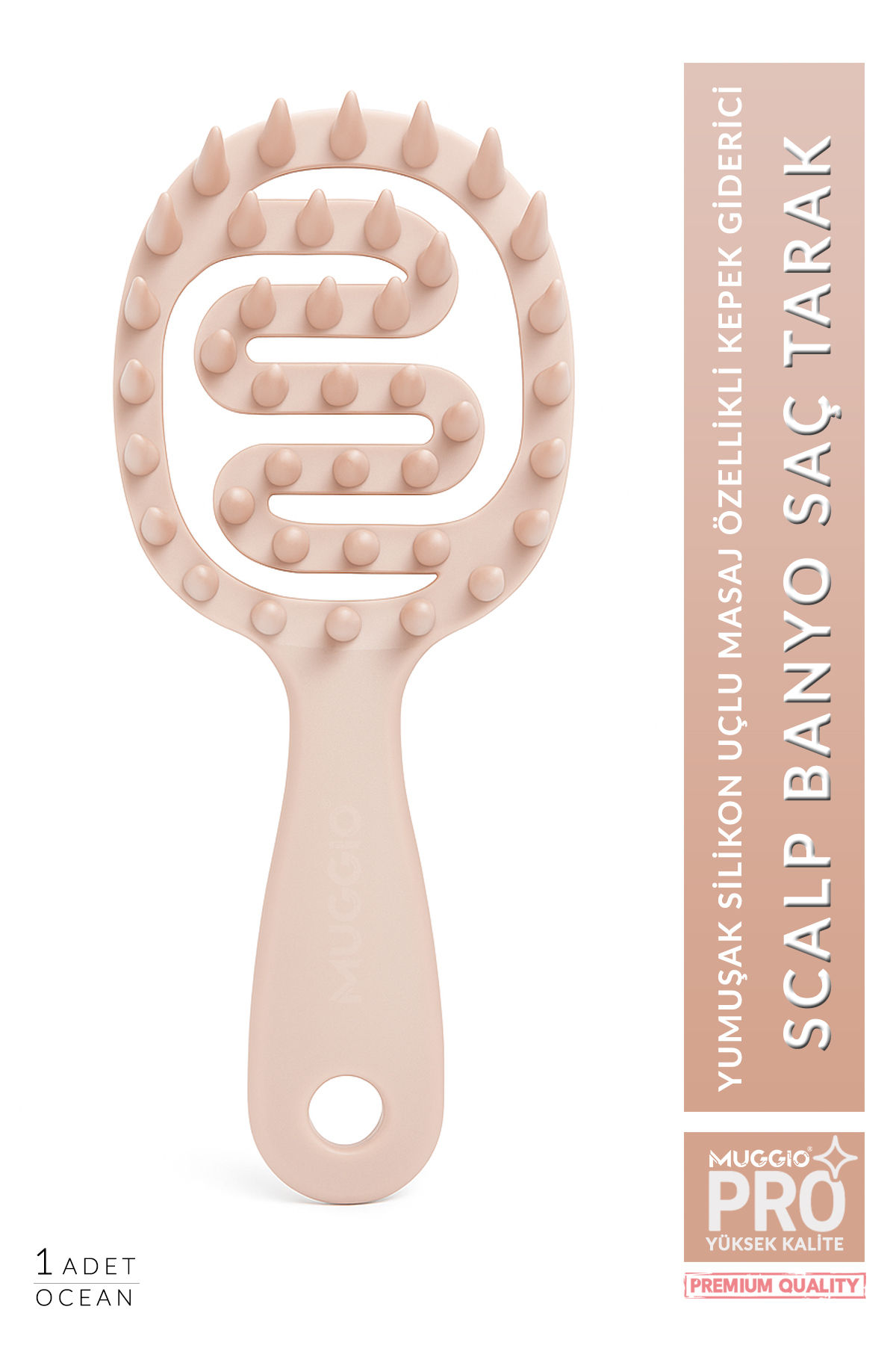 Muggio Scalp Banyo Saç Tarak Derin Masaj ve Kepek Giderici