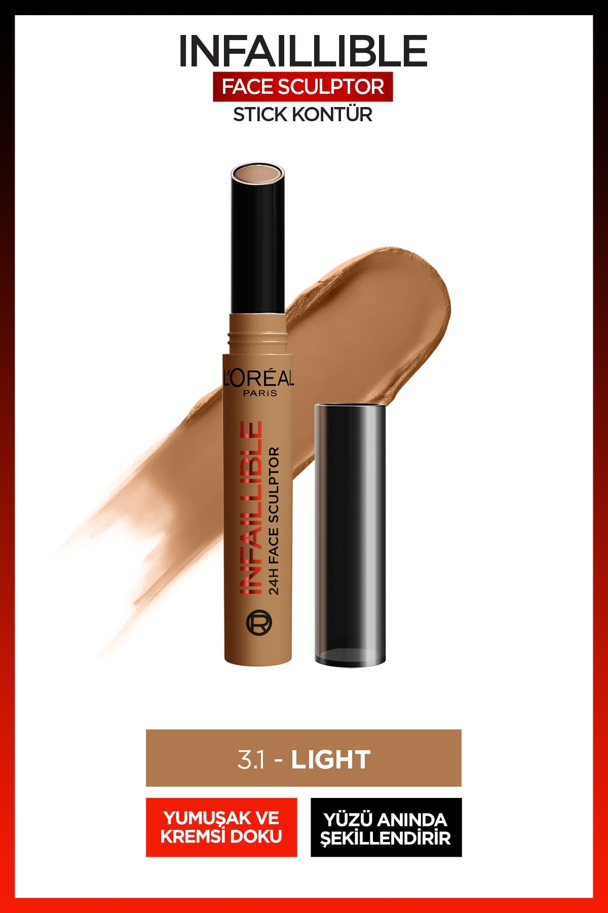 L'Oreal Paris L'Oréal Paris Infaillible Face Sculpter Stick Kontür - Light