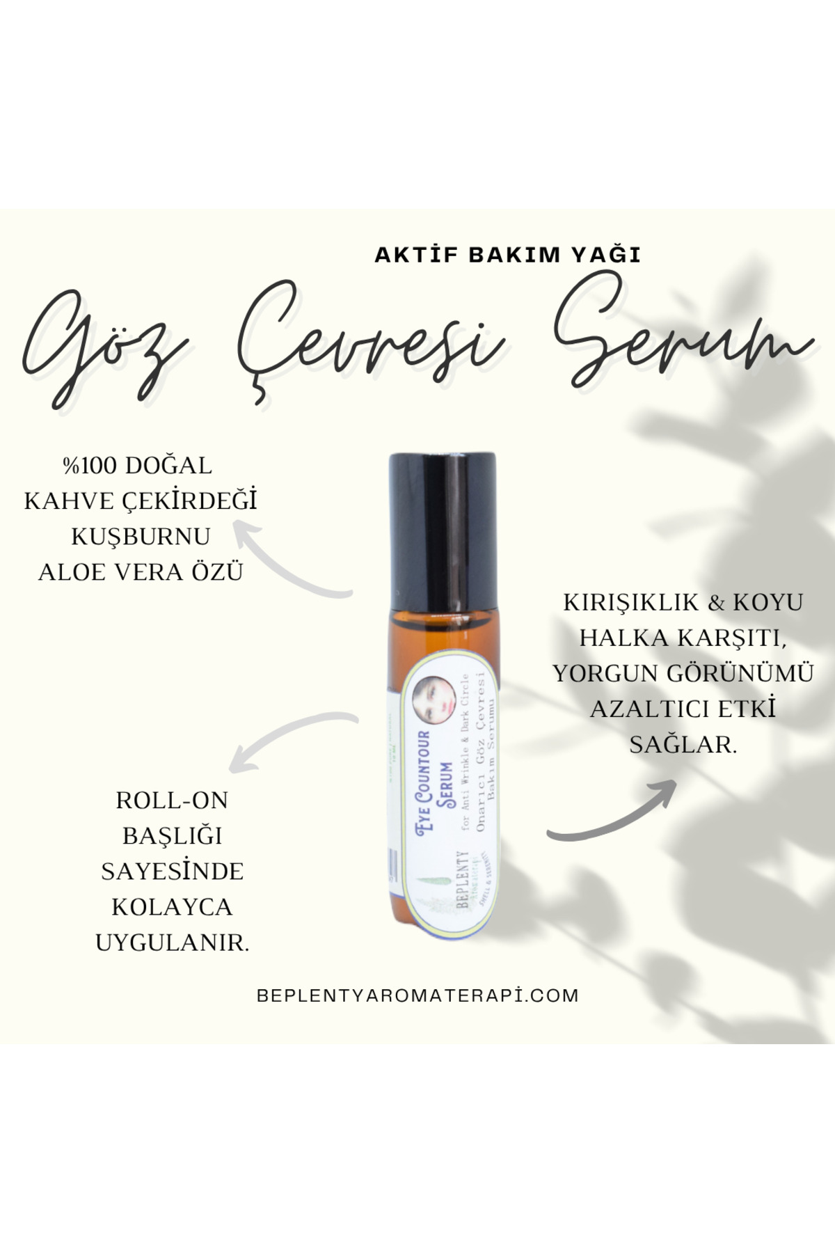 Beplenty Aromaterapi Göz Çevresi Kırışıklık & Koyu Halka Karşıtı Onarıcı Serum