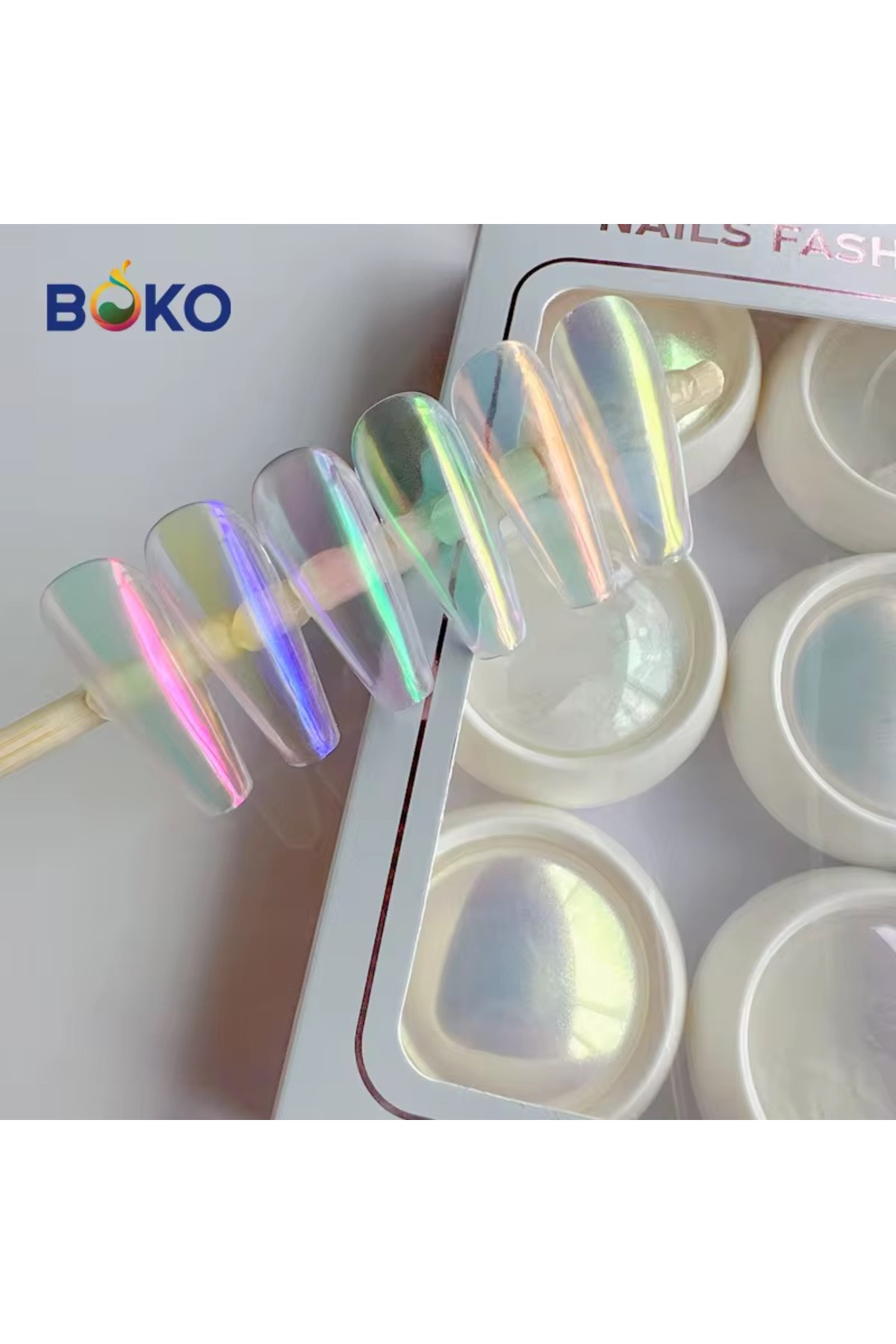 Anıl Gel Polish Nail Art Ayna Tozu 6 lı Set,Metalik Effect Chorme Kalıcı Oje 6 Adet