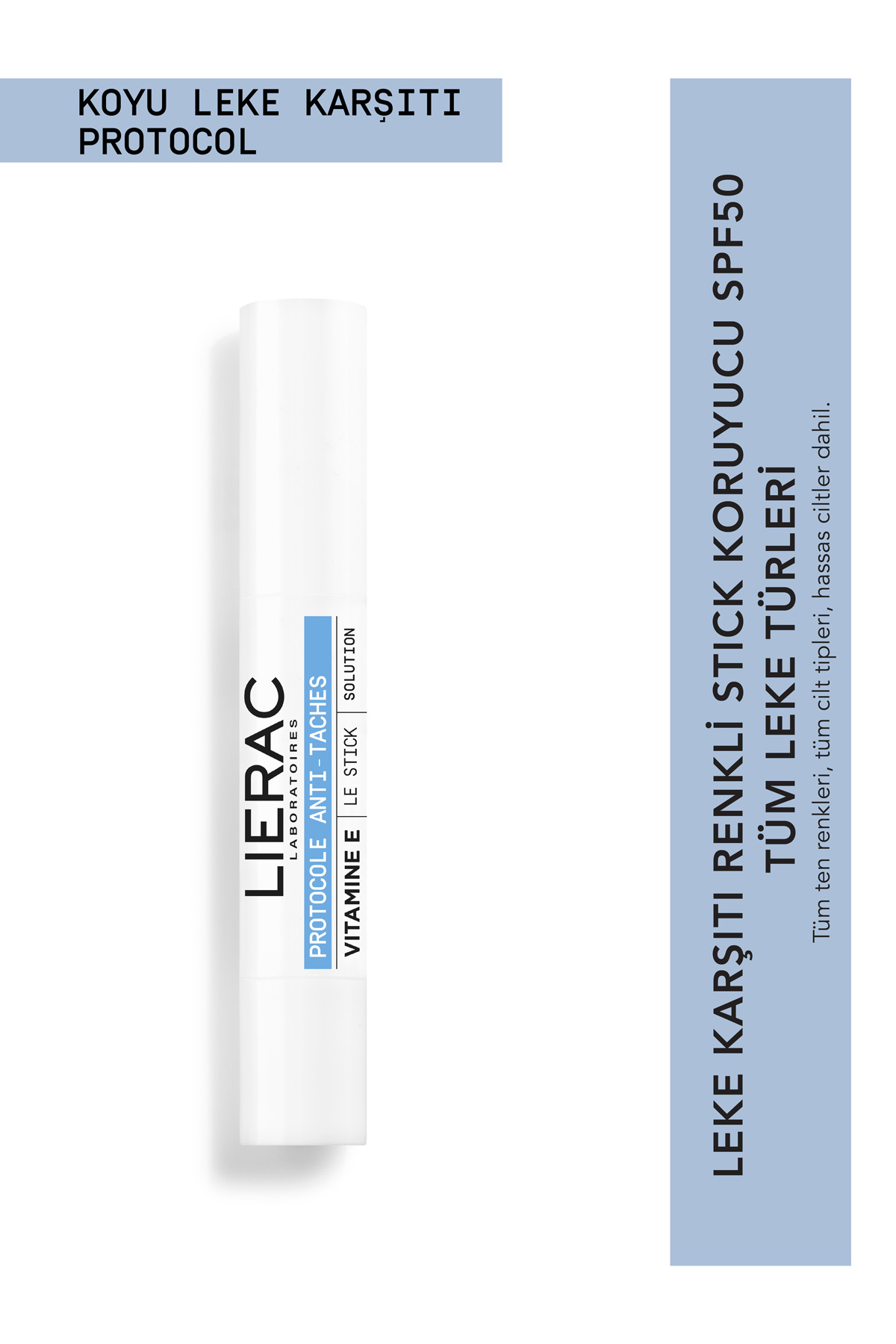 Lierac Koyu Leke Karşıtı Cilt Tonunu Eşitlemeye Yardımcı Renkli SPF50 Stick 2,7 G