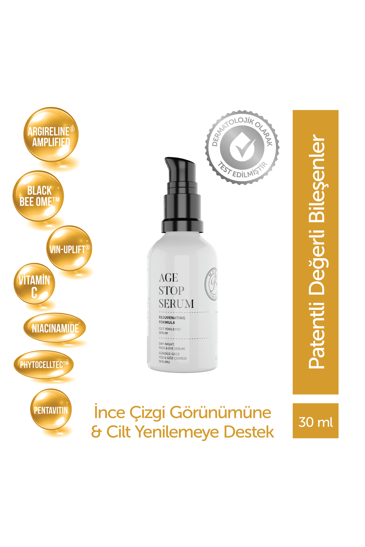 MFM COSMECEUTICALS MFM Nutra Age Stop Yaşlanma Ve Kırışıklık Karşıtı Gündüz - Gece, Göz Çevresi Serum - 50 ml