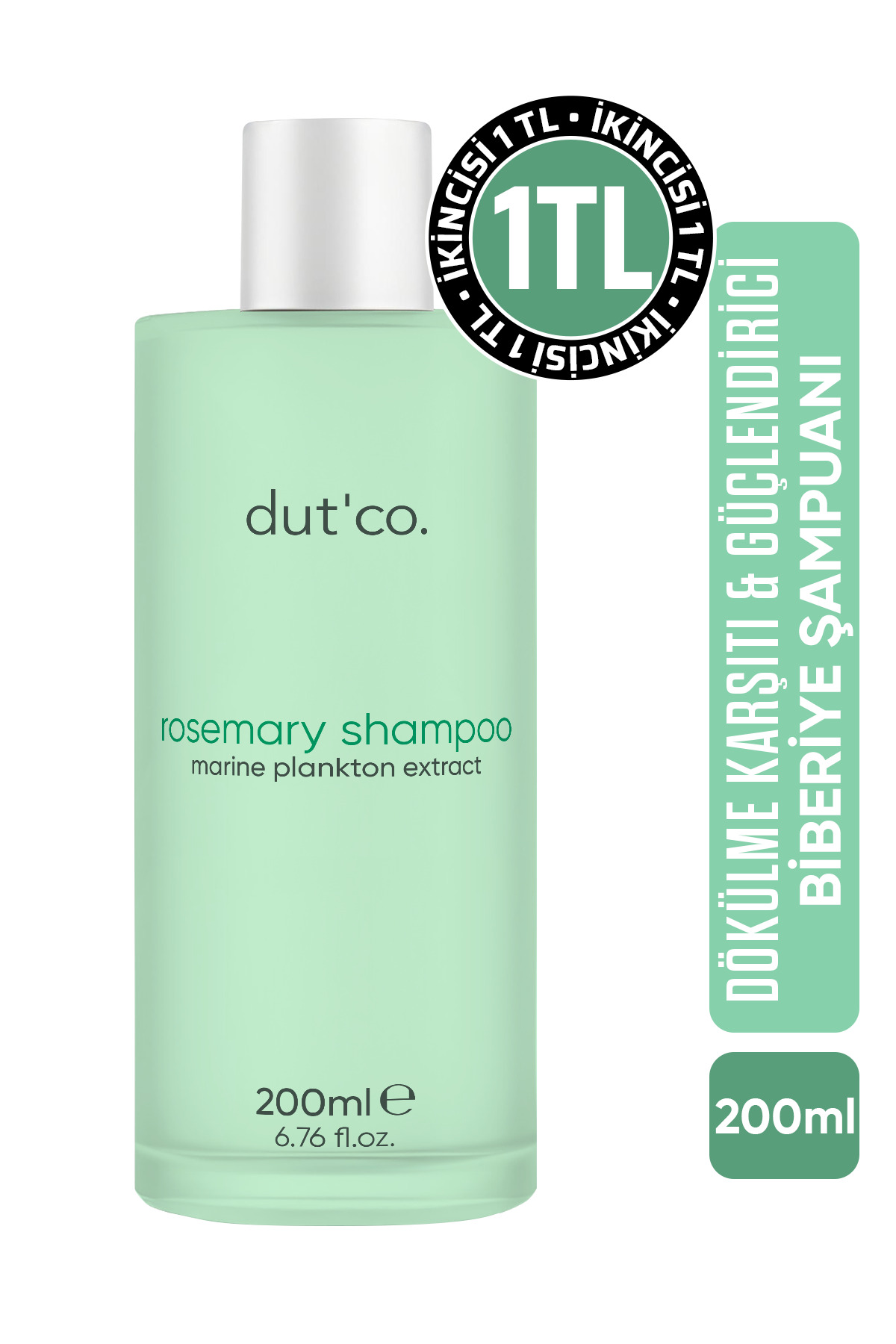 dut'co. Biberiye Şampuanı Dökülme Karşıtı Güçlendirici Hızlı Saç Uzatma Etkili 200 ml