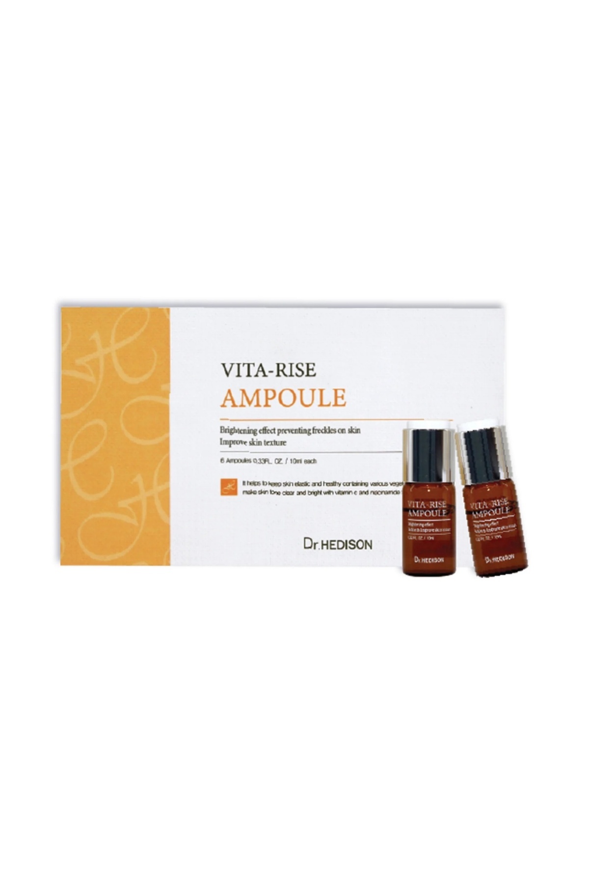 Dr. HEDISON Vita-Rise C Vitamini ve Niacinamide İçeren Aydınlatıcı Leke Karşıtı Ampul 6x10ml