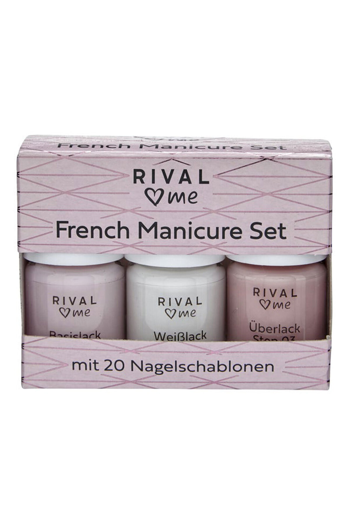 Rival Loves Me French Oje Manikür Seti + 20 Şablon 12 ml