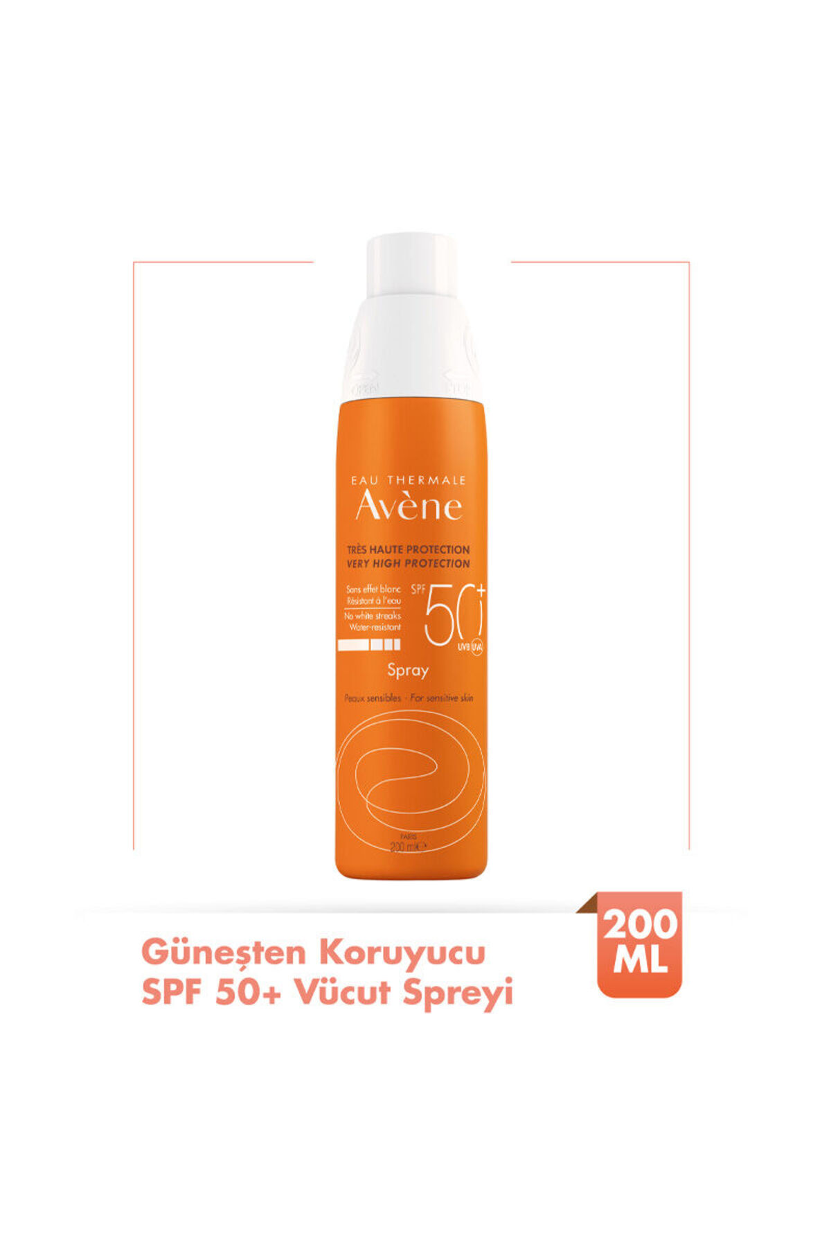 Avene SPF 50+ Güneş Koruyucu Vücut Spreyi – Yüksek Korumalı Hassas Ciltler İçin 200 ml