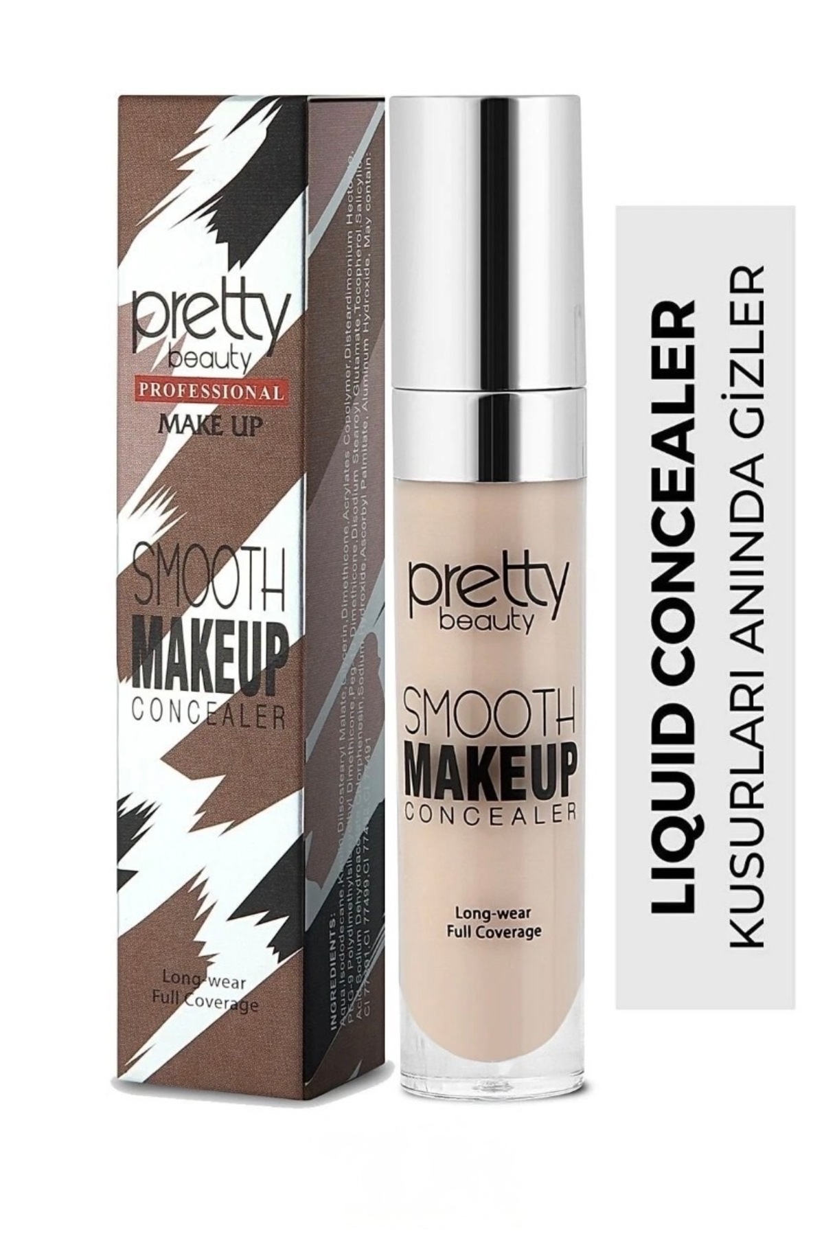 Pretty Nera Classy Likit Fırçalı Göz altı Kapatıcı Concealer Orta No:2