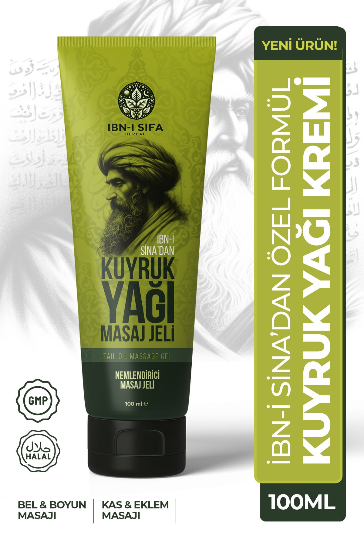 İBNİ ŞİFA İBNİ SİNADAN Kuyruk Yağı Masaj Kremi – Kas Rahatlatıcı ve Nemlendirici Bakım 100 ML