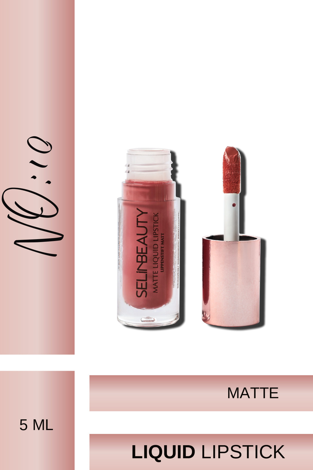 SELİNBEAUTY Matte Liquid Lipstick | Likit Mat Ruj No: 10