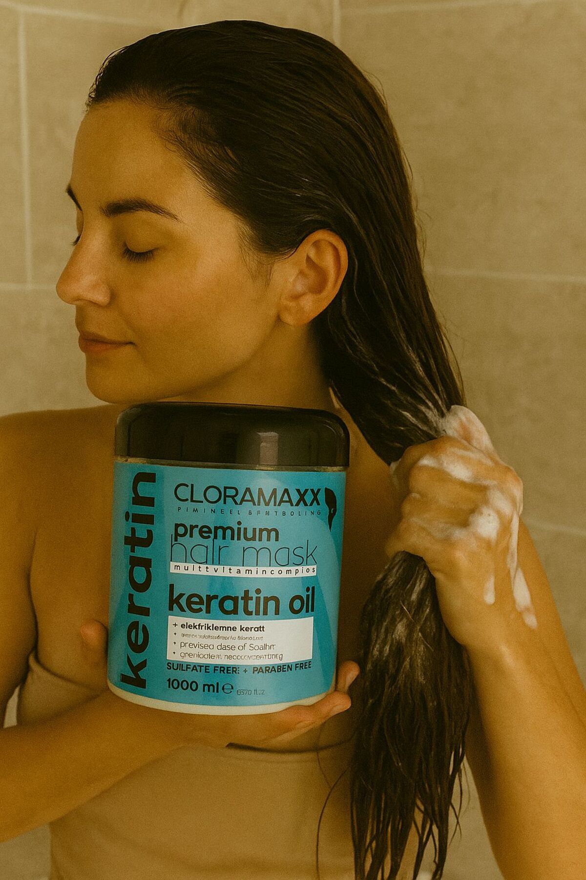 Cloramaxx Clora maxx saç maske keratin yağı 1000 ml