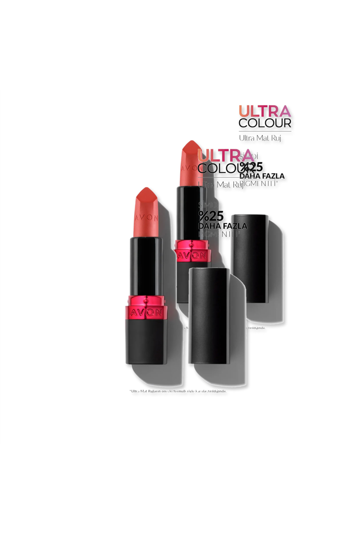 AVON Ultra Mat Ruj - 33 Fiercely Red İkili Set