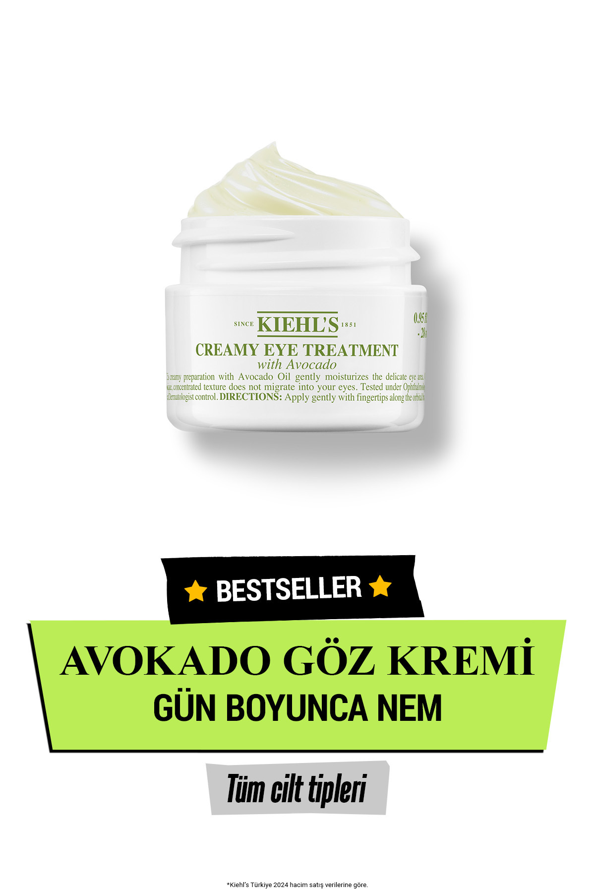 Kiehl's Göz Çevresini Nemlendirici, Aydınlatıcı ve Şişkinlik Görünümünü Azaltıcı Göz Bakım Kremi 28 ml
