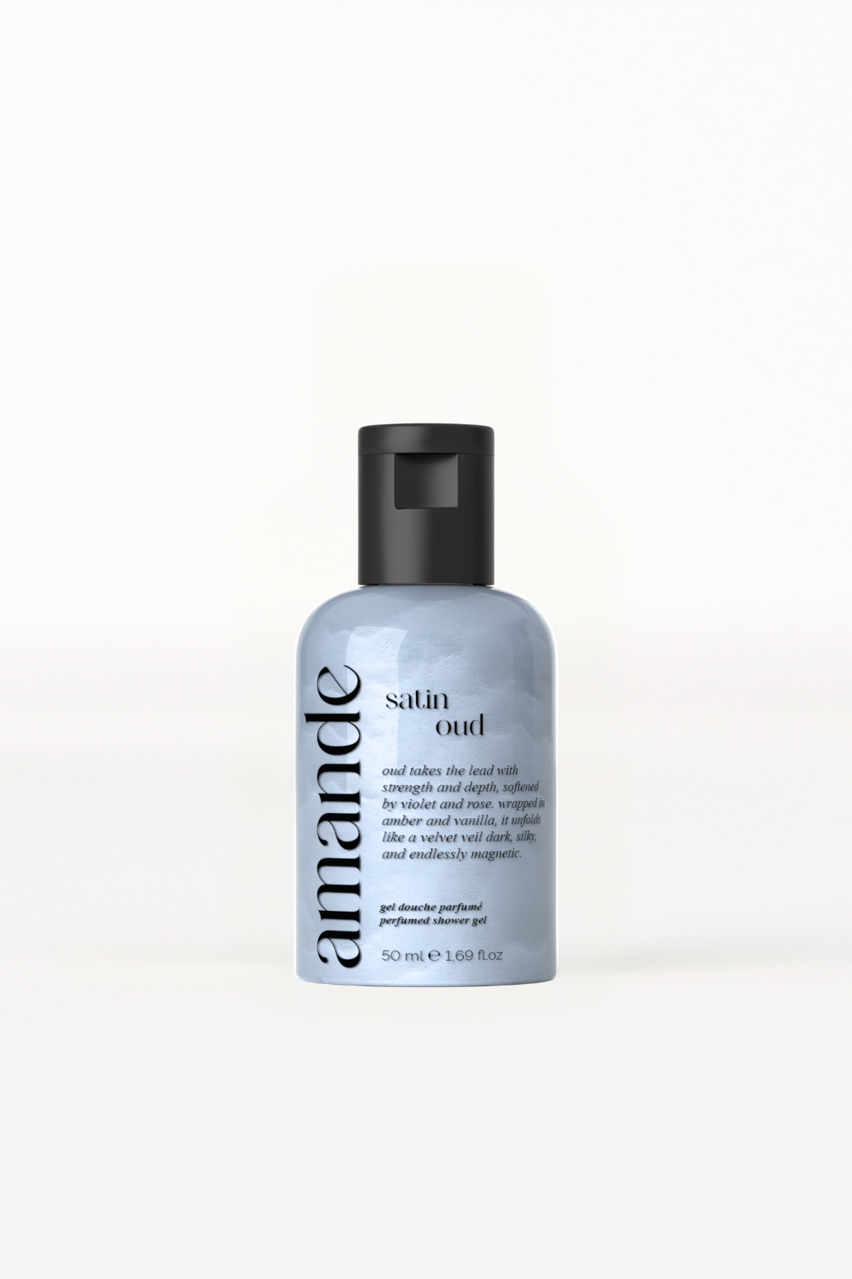 Amande Satin Oud Seyahat Boy Duş Jeli 50 ml I Vegan Formül