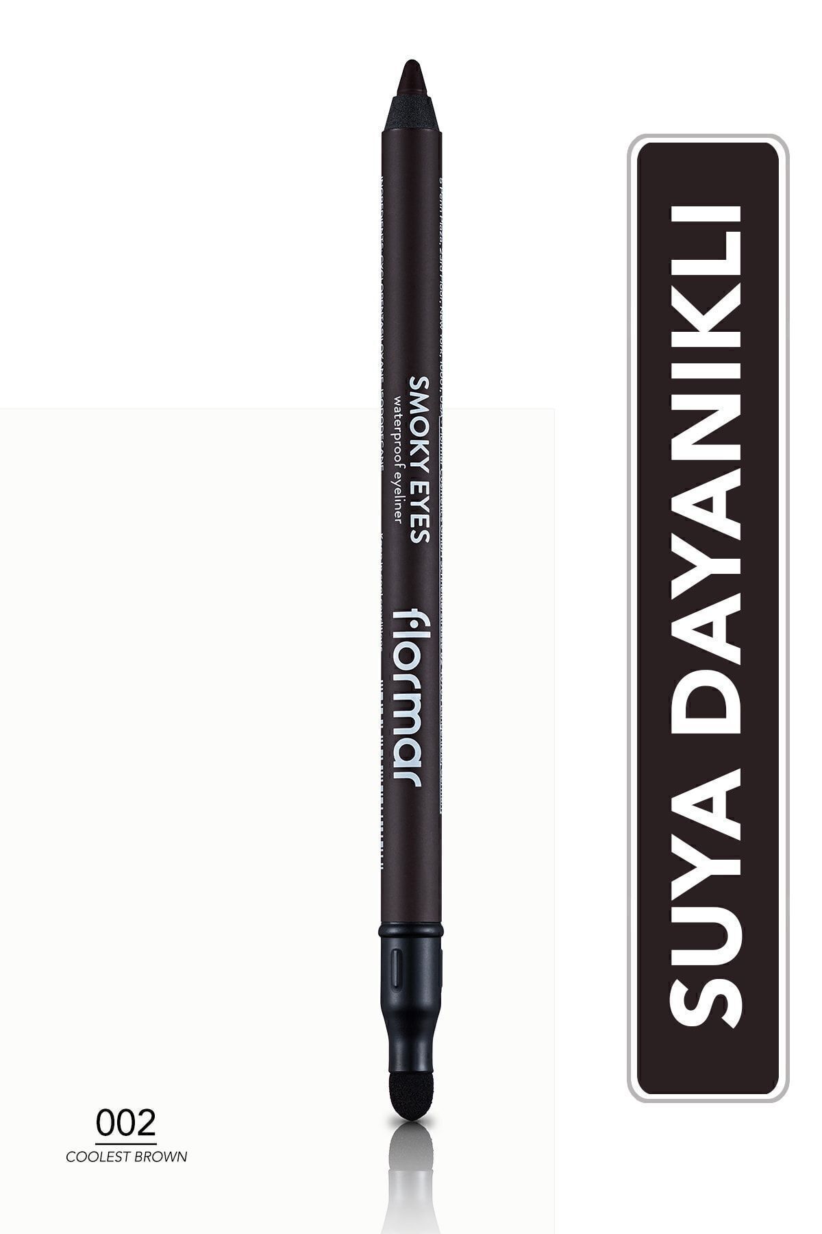 Flormar Smokey Göz Kalemi (KAHVE) - Smoky Eyes Waterproof Eyeliner - 002 Coolest Brown - 8690604547258