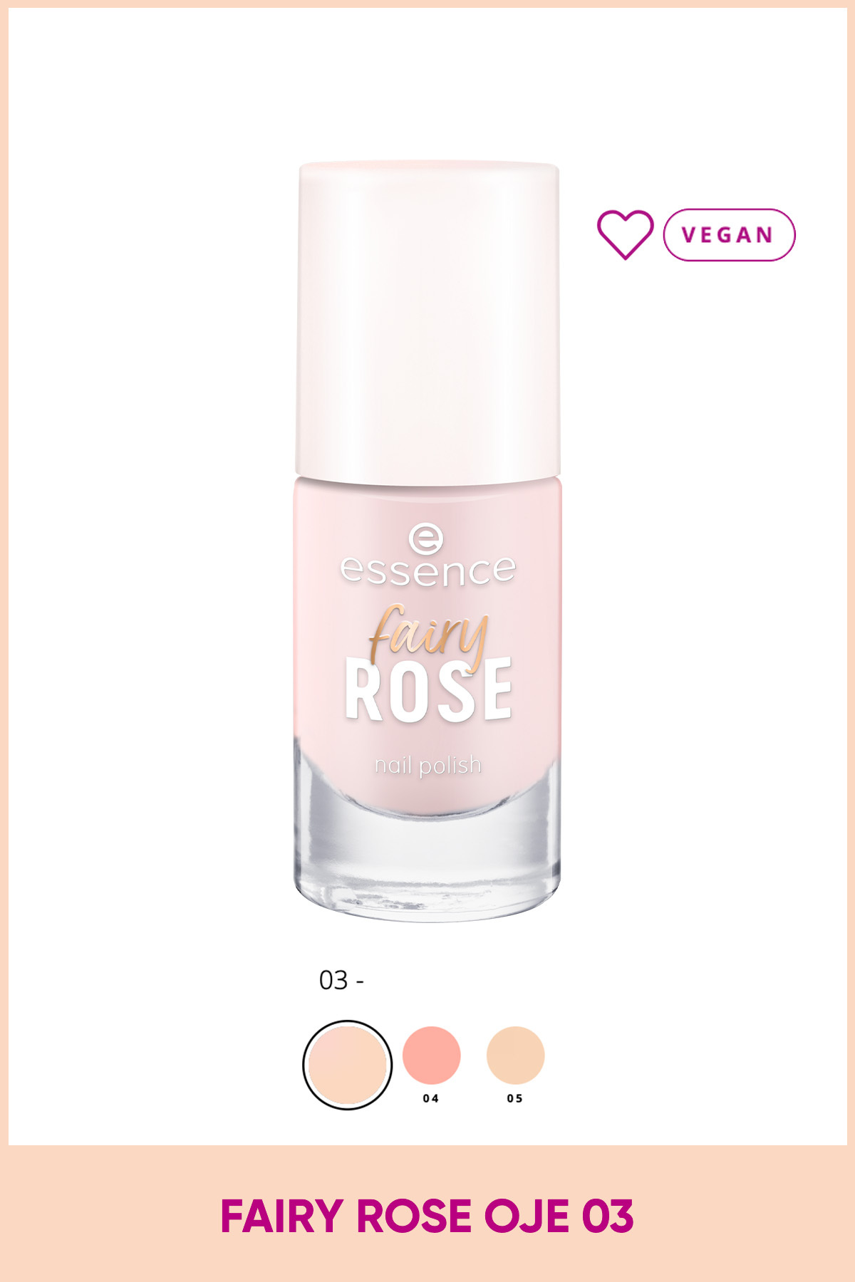Essence Fairy Rose Tırnak Cilası No: 03