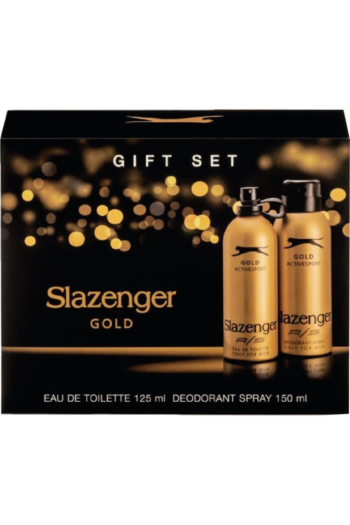 Slazenger Active Sport Gold 125 Ml + 150 Ml Deodorant Erkek Parfümü Yeni Ürün