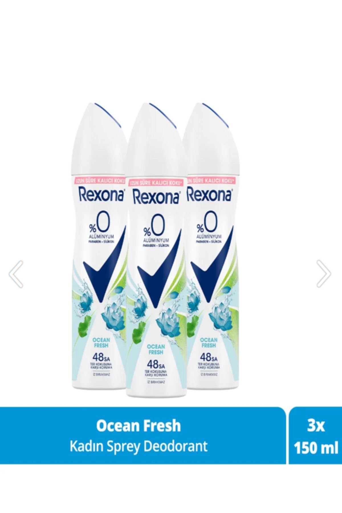 Rexona WOMEN DEO OCEAN FRESH 150 ML 3 ADET