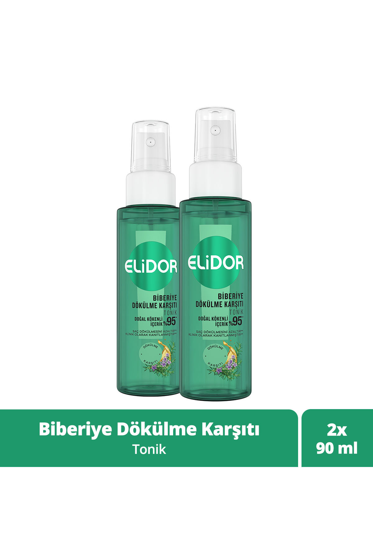Elidor Tonik Biberiye Dökülme Karşıtı 90 ml x2