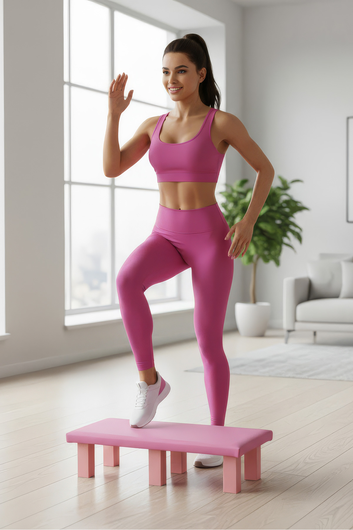 PS SPOR STEP & PİLATES TAHTASI ( suni deri kaplama )