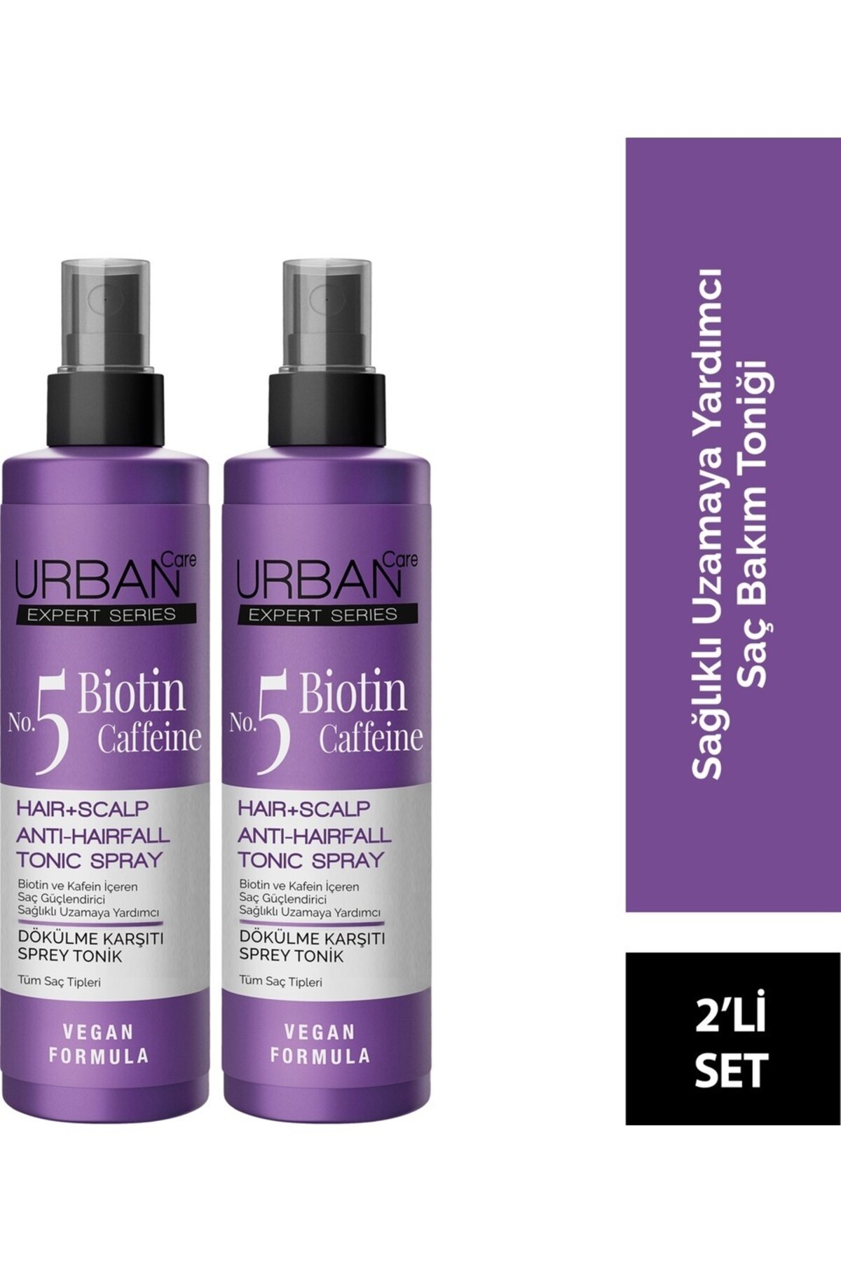 Urban Care Biotin Ve Kafein Içeren Saç Kökü Güçlendirici Hızlı Uzamaya Yardımcı Tonik 200 Ml X 2
