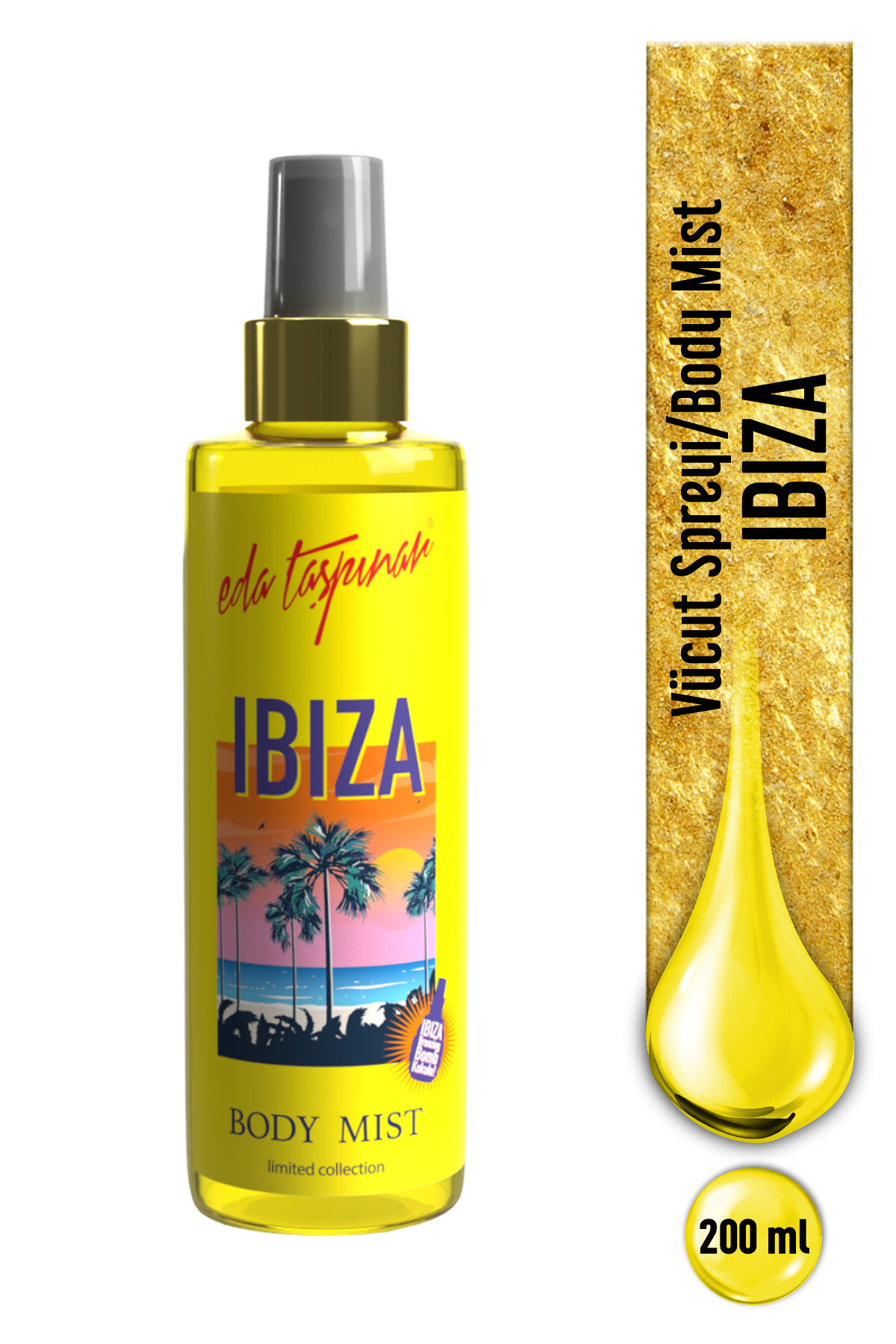 Eda Taşpınar Ibiza Body Mist – Canlı & Eğlenceli Koku 200 ml