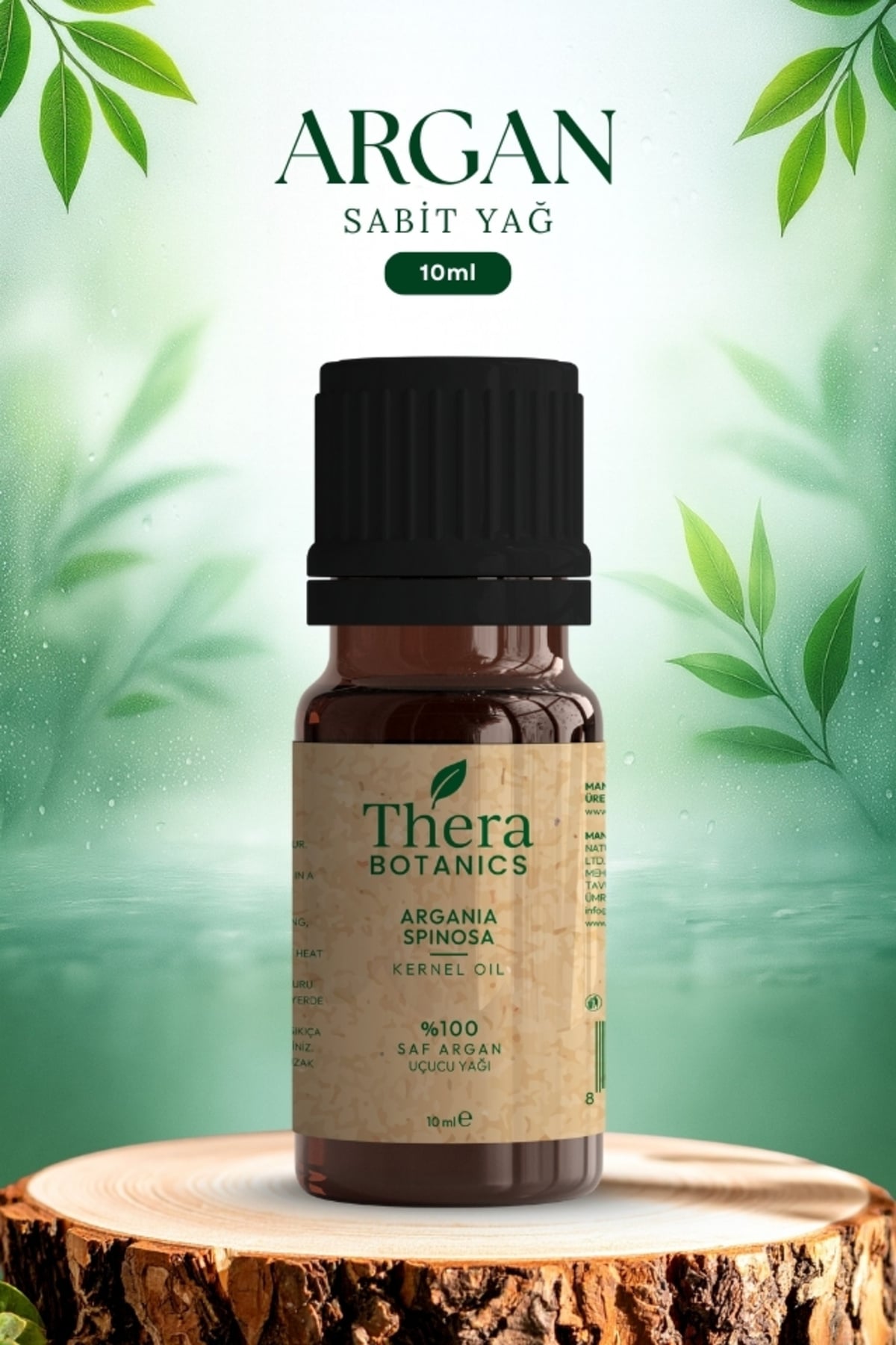 THERA BOTANICS %100 Saf Argan Yağı 10 ml – Argania Spinosa (Doğal & Saf İçerik)
