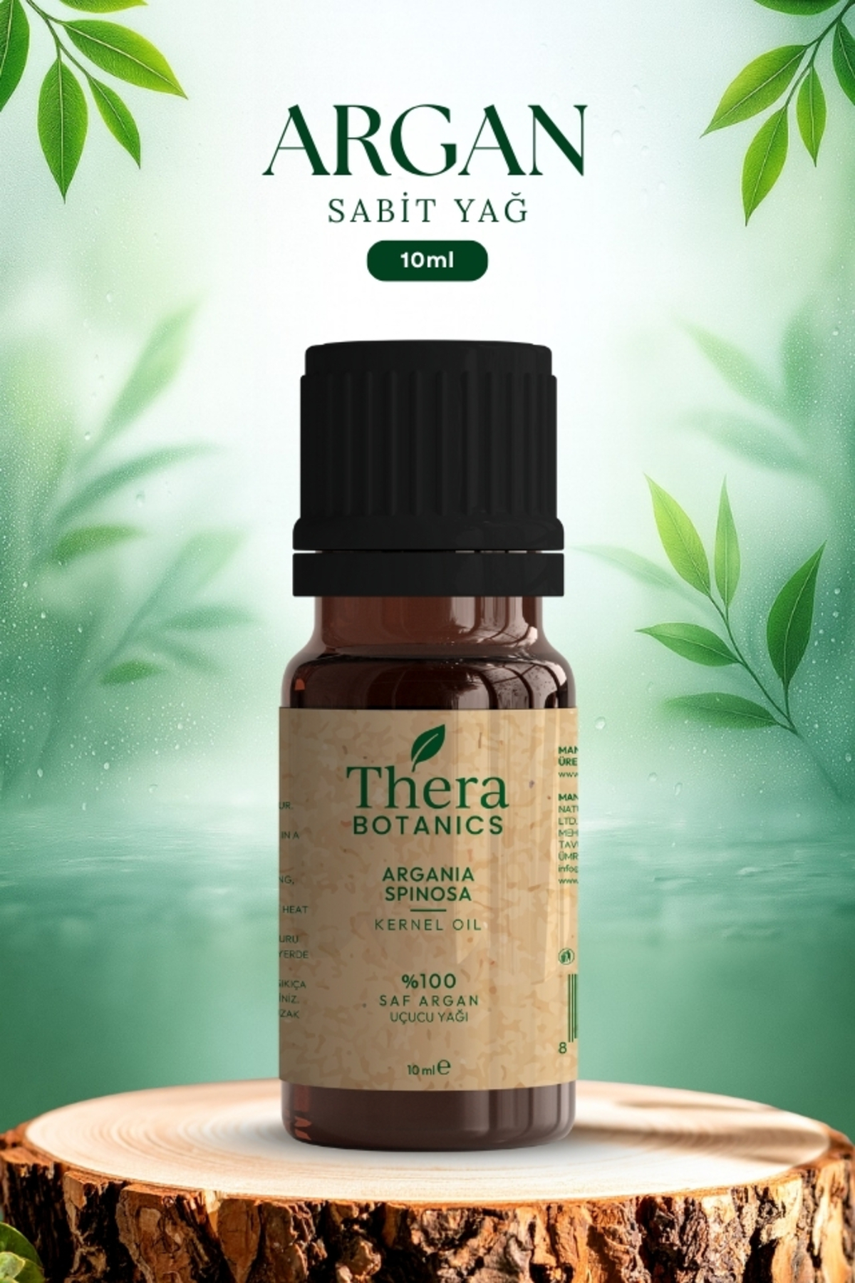 THERA BOTANICS %100 Saf Argan Yağı 10 ml – Argania Spinosa (Doğal & Saf İçerik)