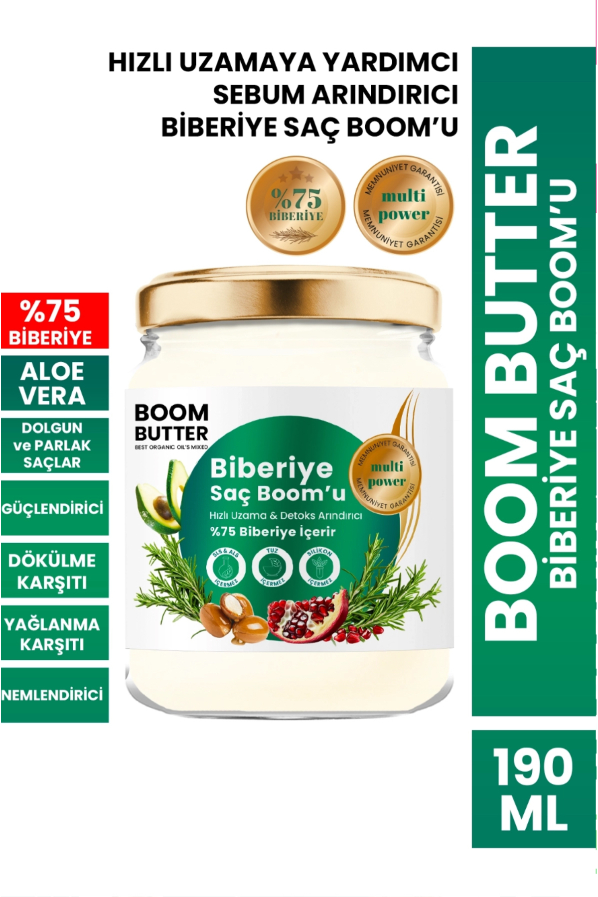 PROCSIN Hızlı Uzama ve Detoks Arındırıcı %75 Biberiye Saç Bakım Kremi 190 Ml