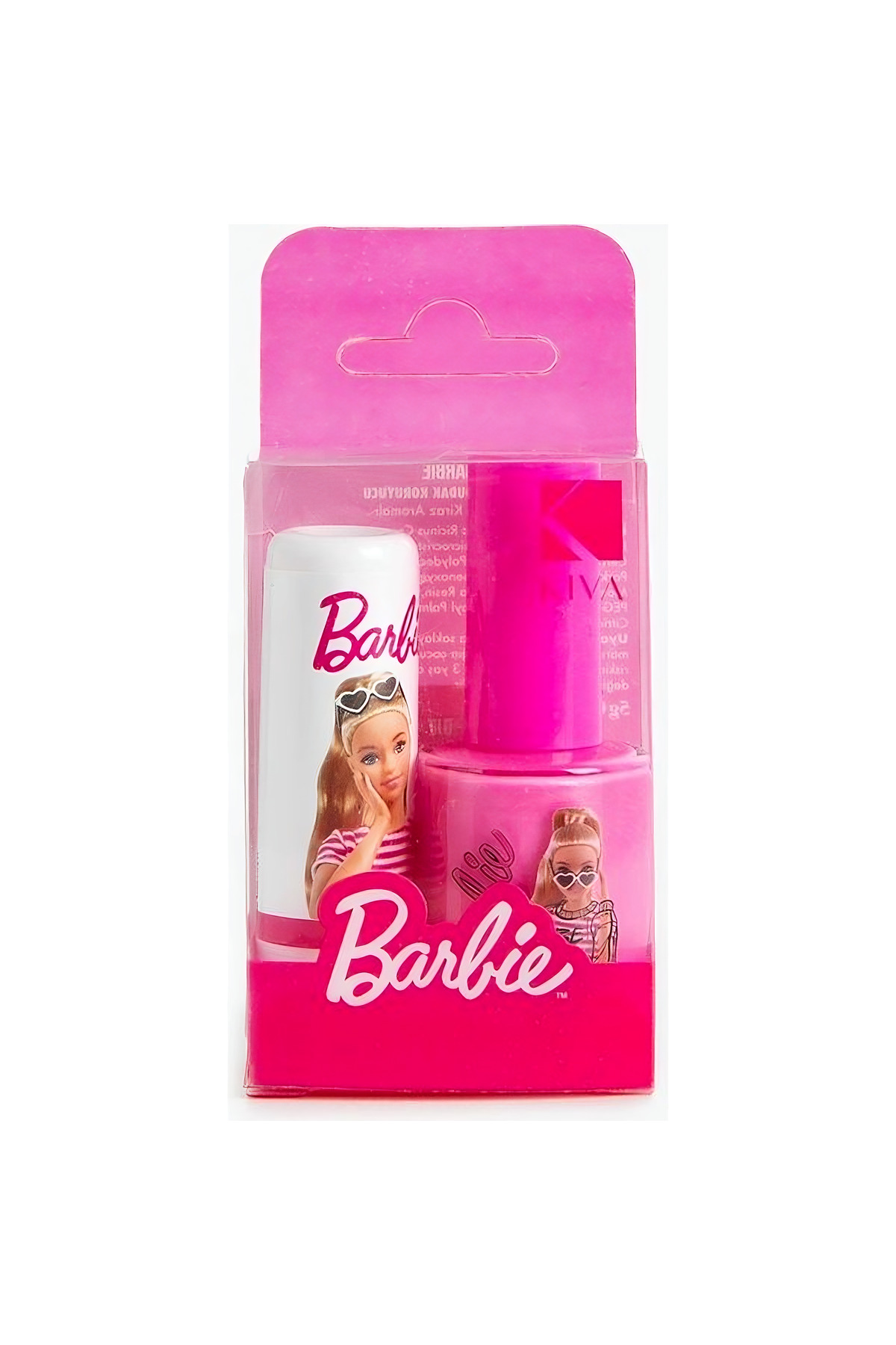 Barbie Lipcare + Oje Seti