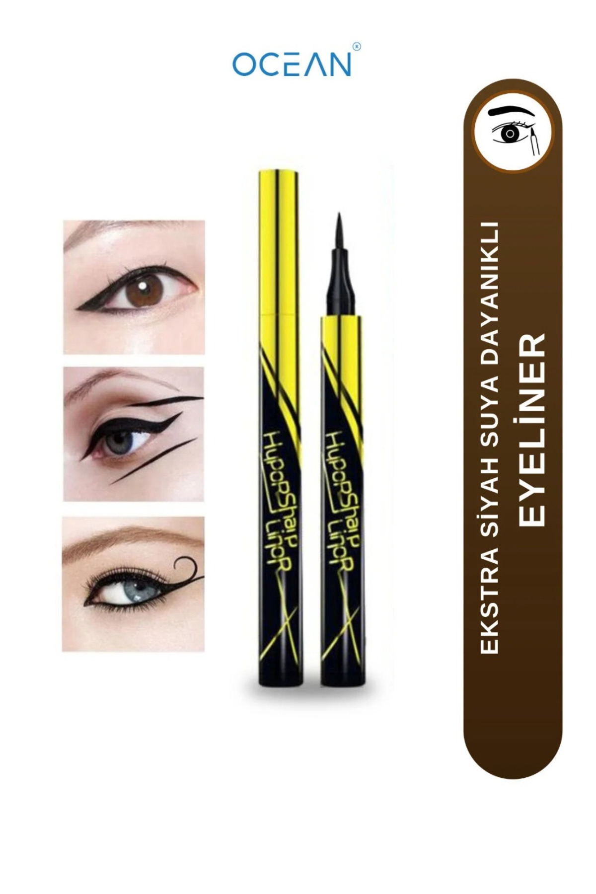 TANRIKULU PAZARLAMA 1111 Eyeliner Hypersharp Liner, Extra Siyah, Kolay Uygulanabilir, Suya Dayanıklı