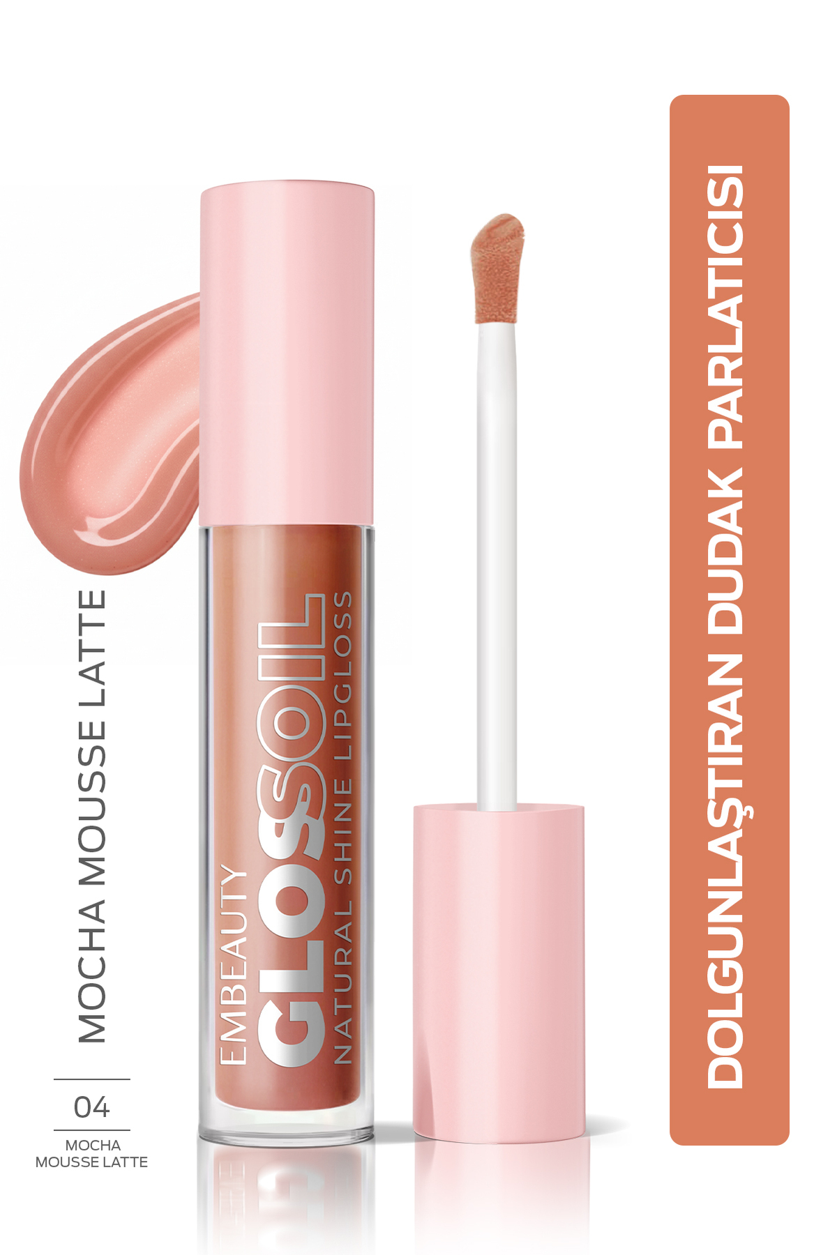 Embeauty Mocha Dream No:04 Glossoil - Nemlendirici, Dolgunlaştırıcı Dudak Parlatıcısı