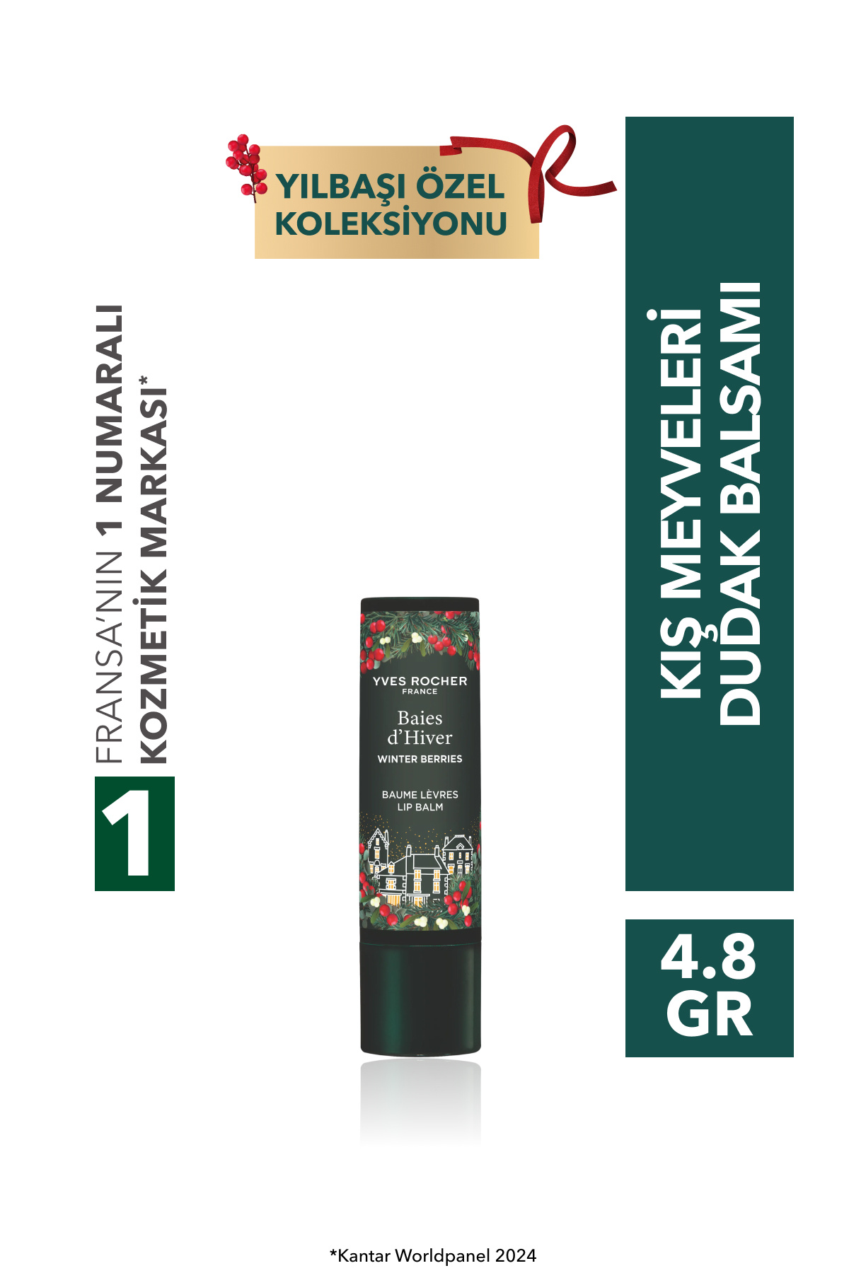Yves Rocher Yılbaşı Kış Meyveleri Dudak Balsamı-4.8 gr-61415
