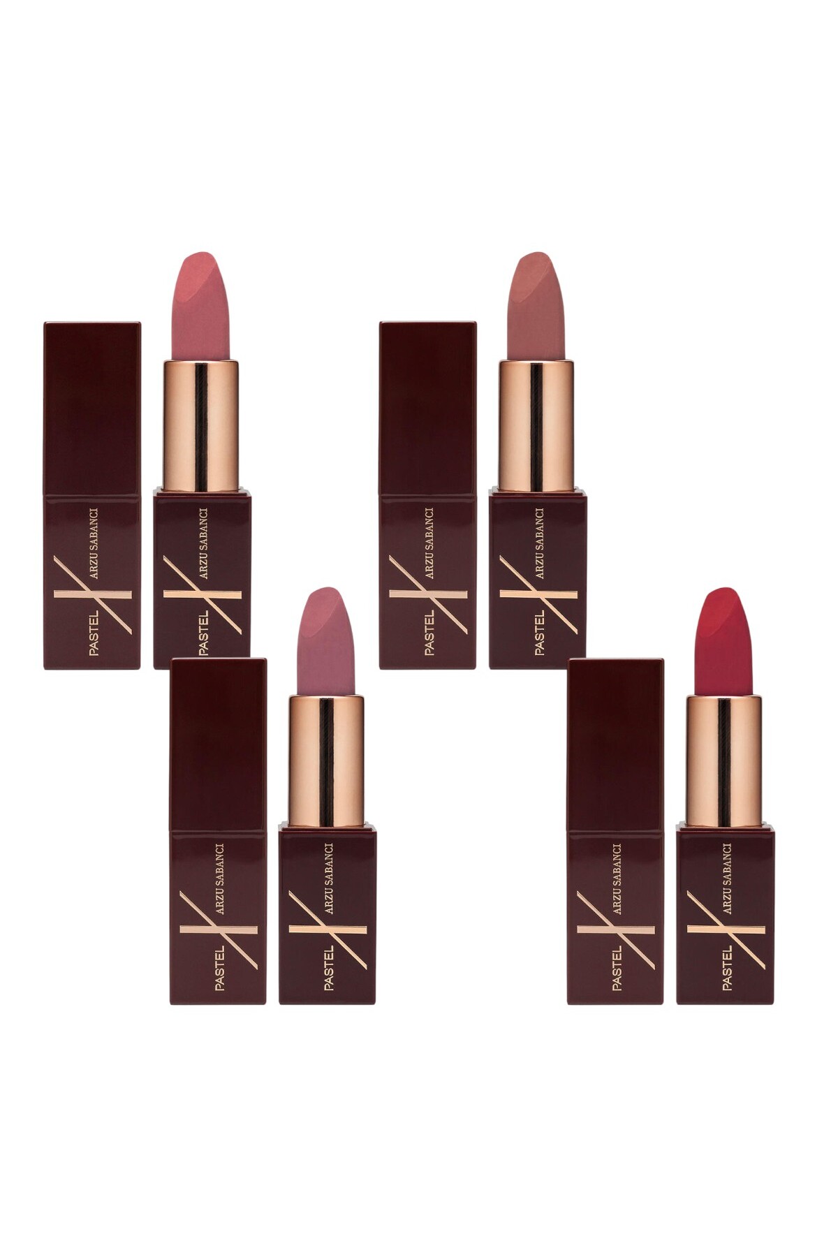 Pastel x Arzu Sabancı Lipstick ruj 4 lü set