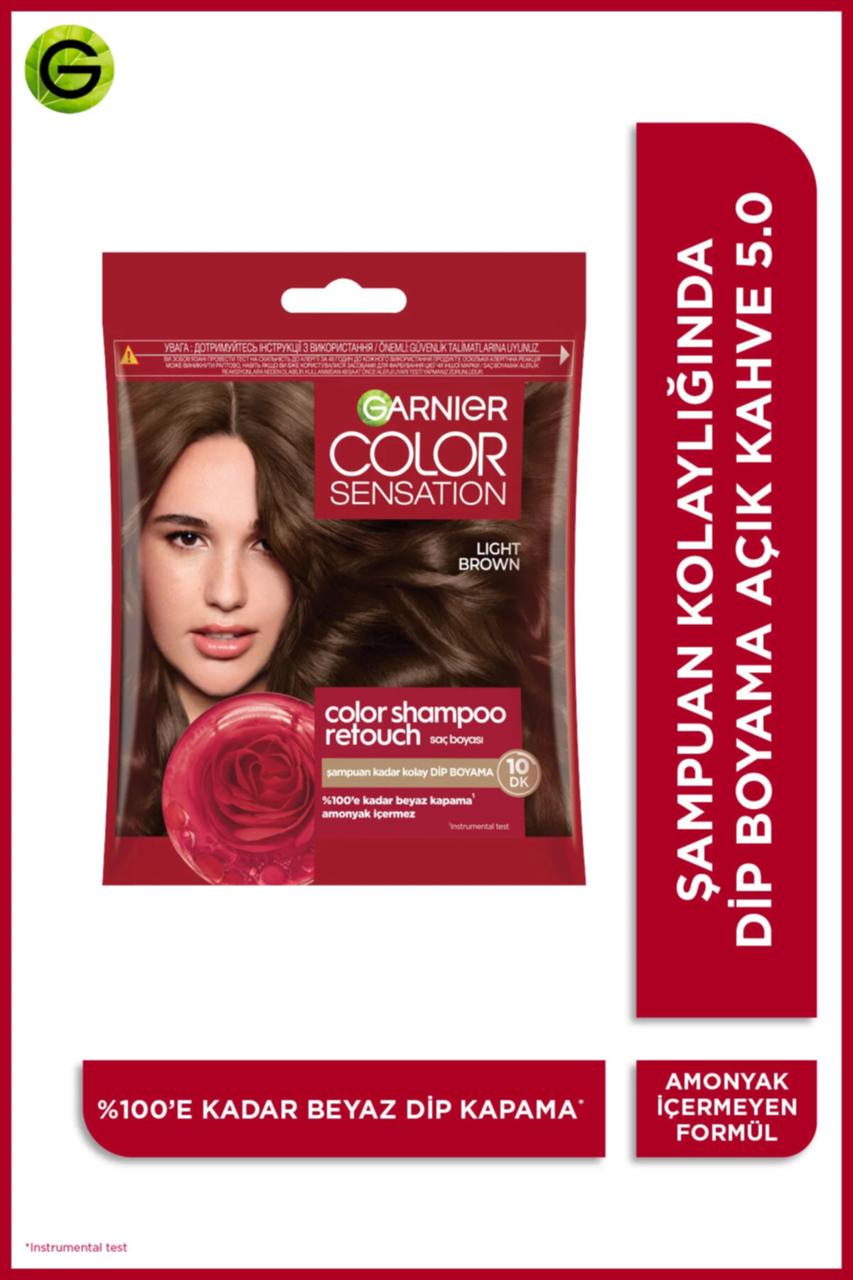 Garnier COLOR SENSATION ŞAMPUAN SAÇ BOYASI 5.0 Lıght Brown