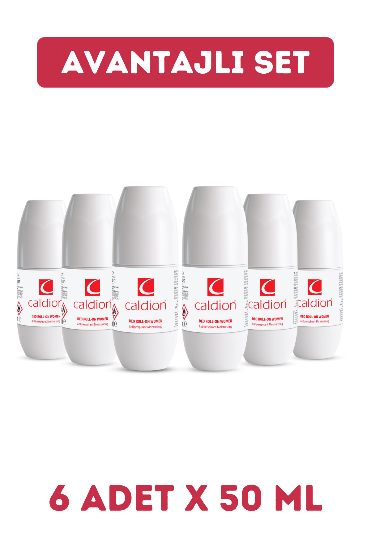 Caldion Women Roll-on 50 Ml. X 6 Adet